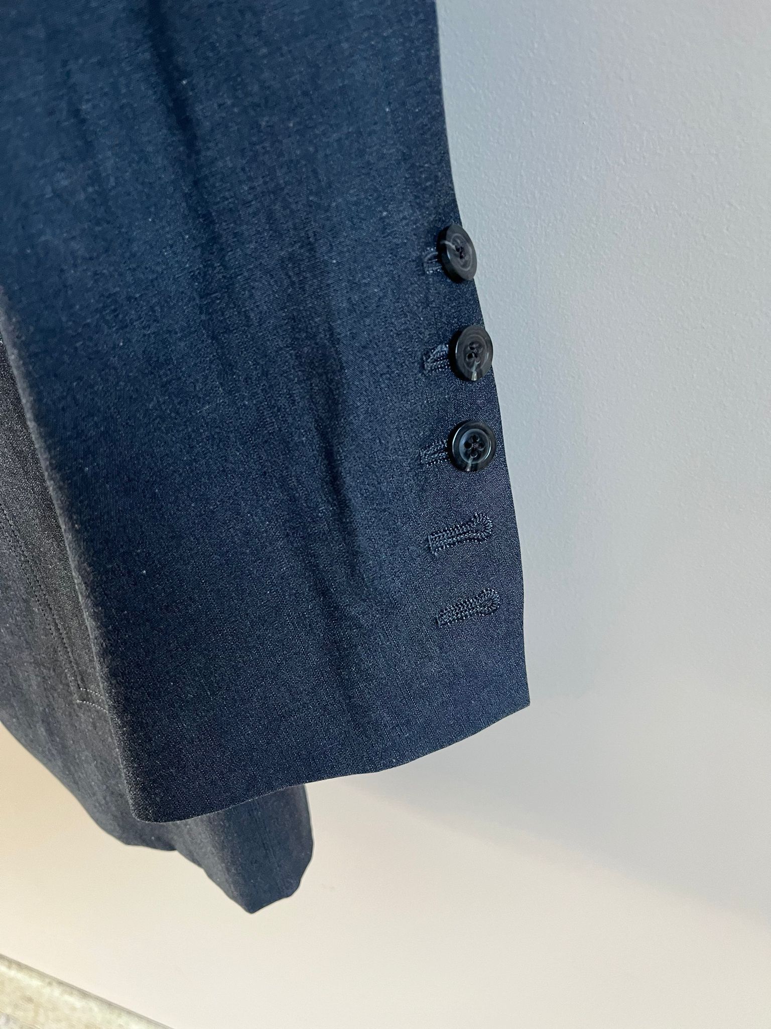 Rick Owens SS19 Long Blazer Jacket in Black Natural (LOOKS GREY) Size US M / EU 48-50 / 2 - 5 Thumbnail