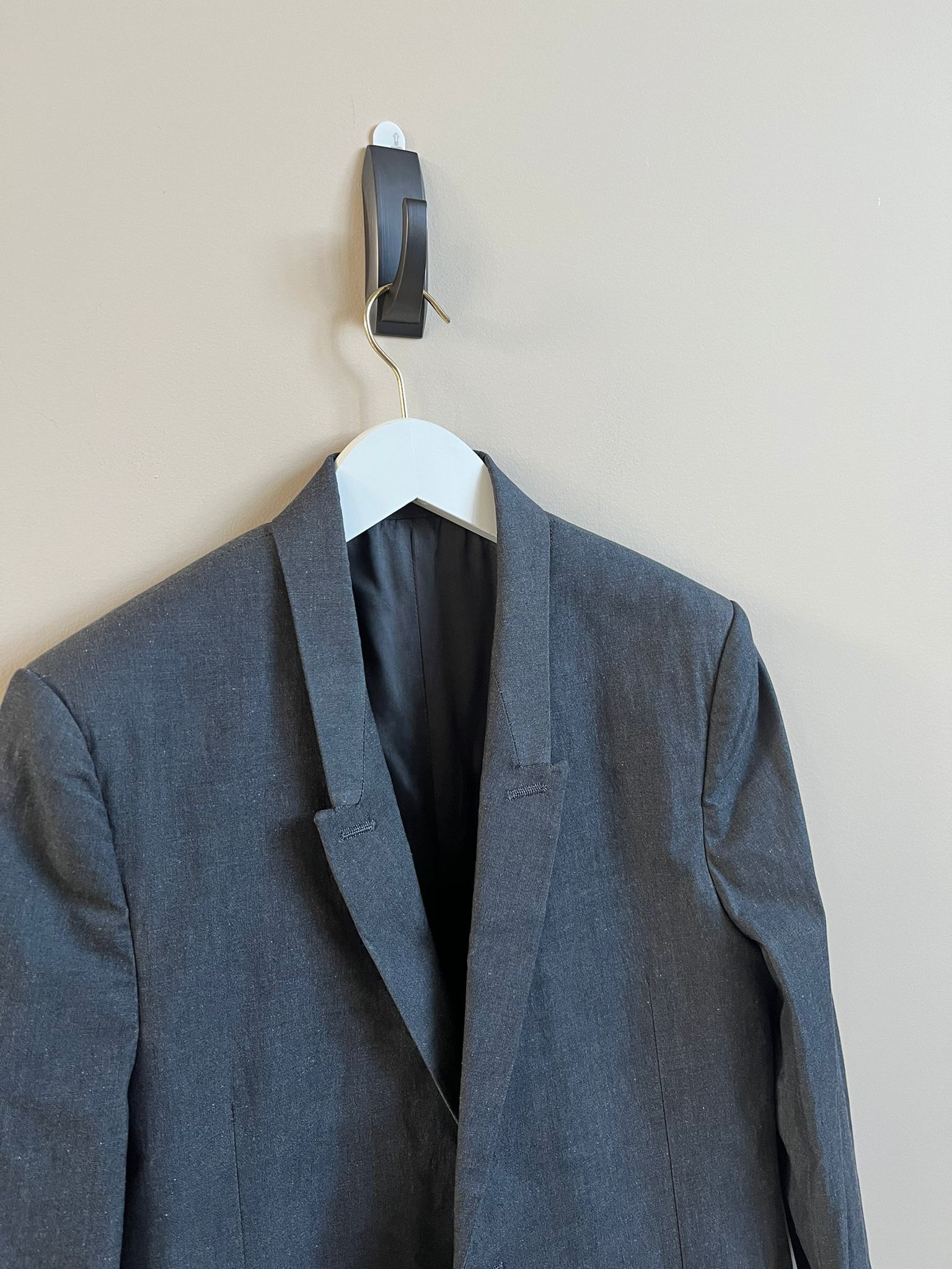 Rick Owens SS19 Long Blazer Jacket in Black Natural (LOOKS GREY) Size US M / EU 48-50 / 2 - 4 Thumbnail
