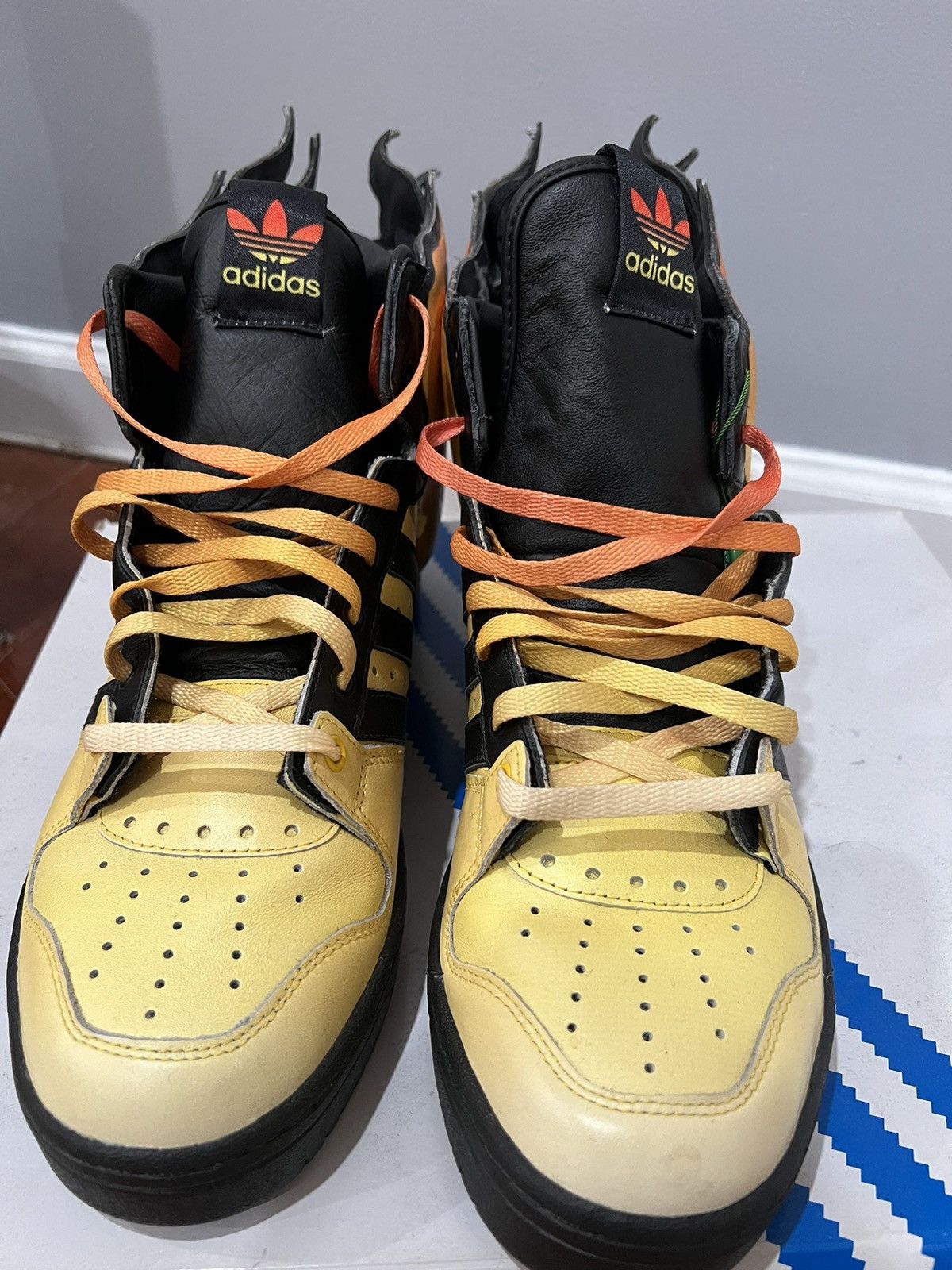 jeremy scott adidas flames