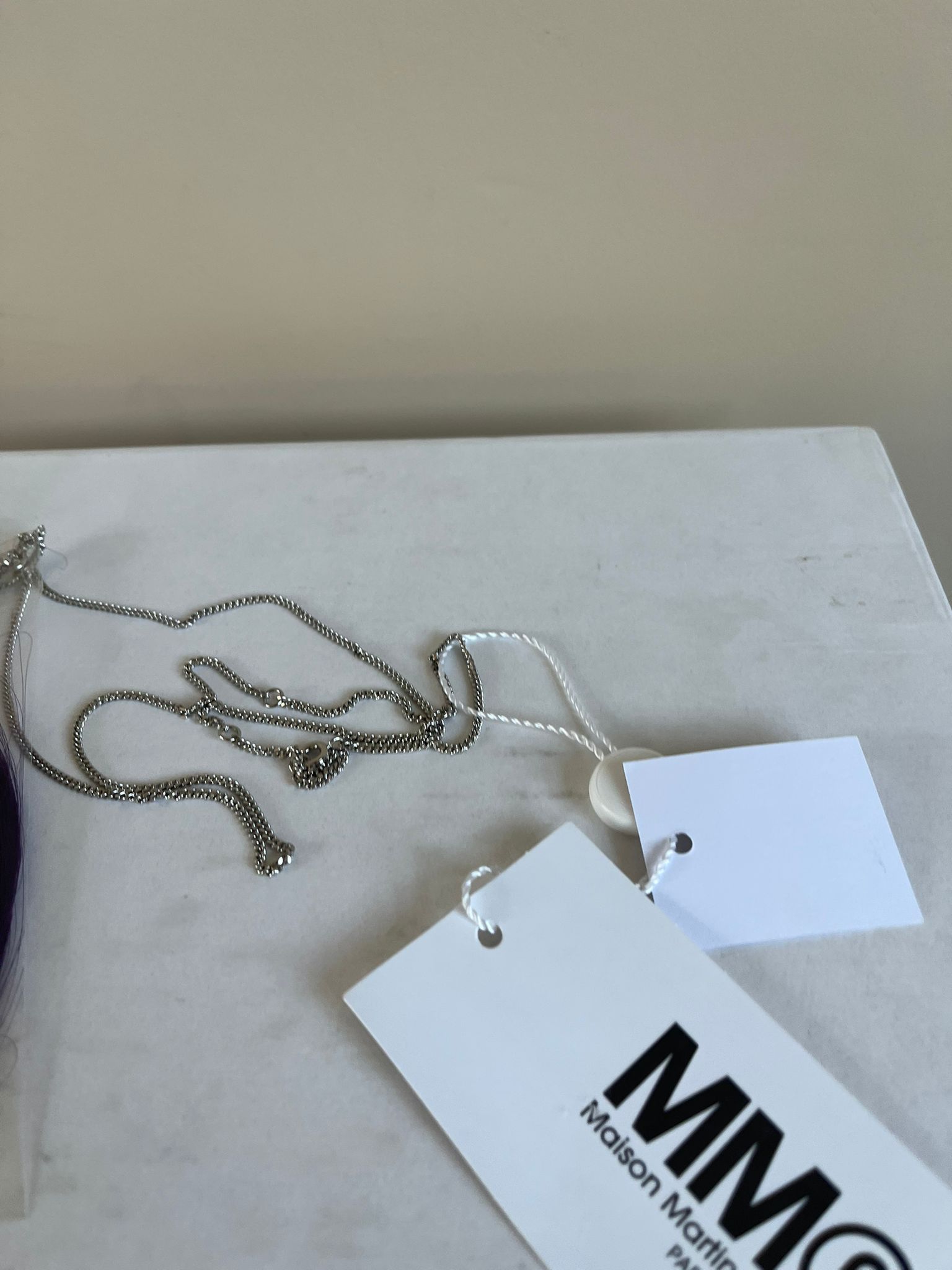 Maison Margiela Purple Hair Necklace in Purple Size ONE SIZE - 5 Thumbnail