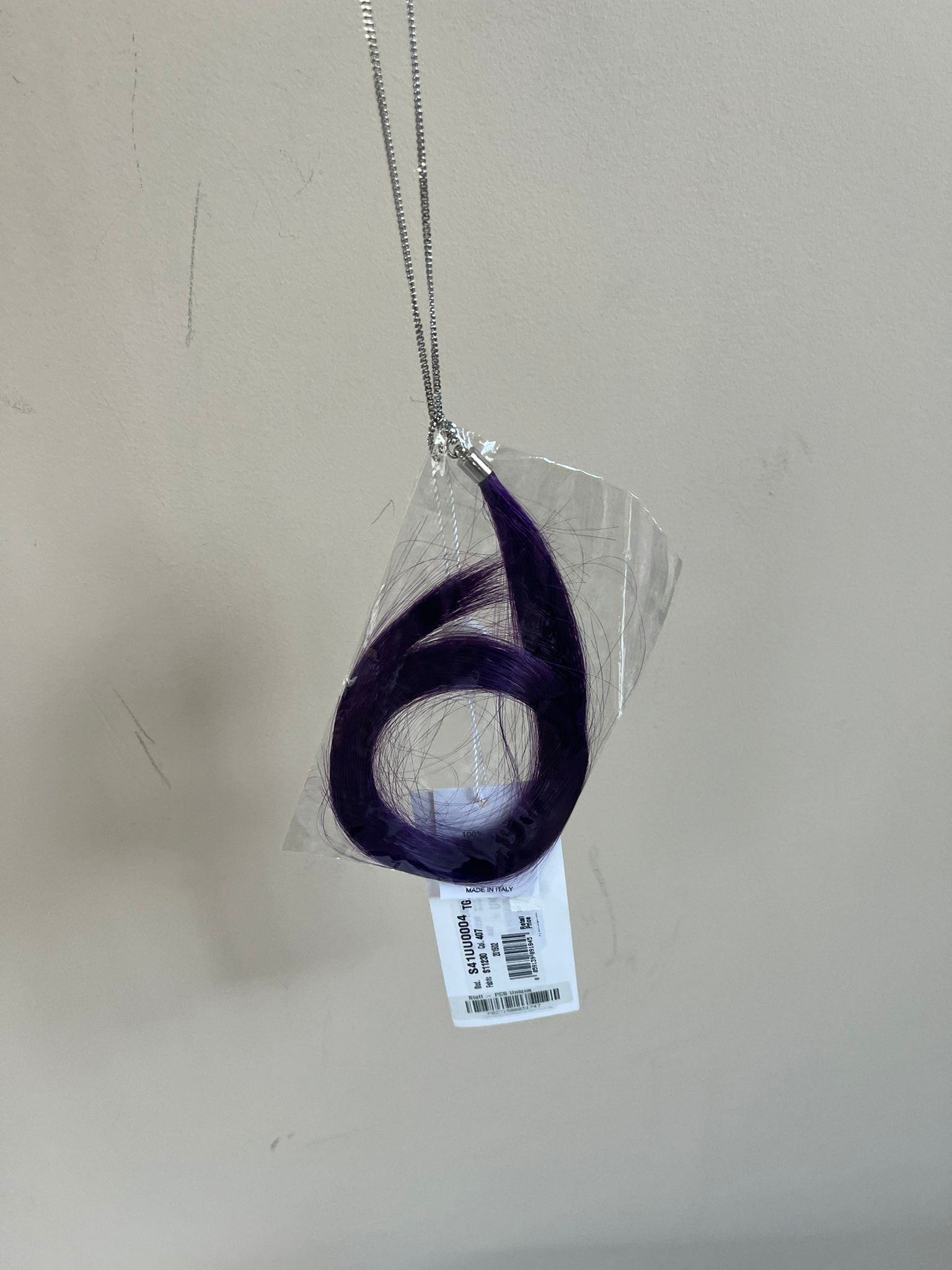 Maison Margiela Purple Hair Necklace in Purple Size ONE SIZE - 10 Thumbnail