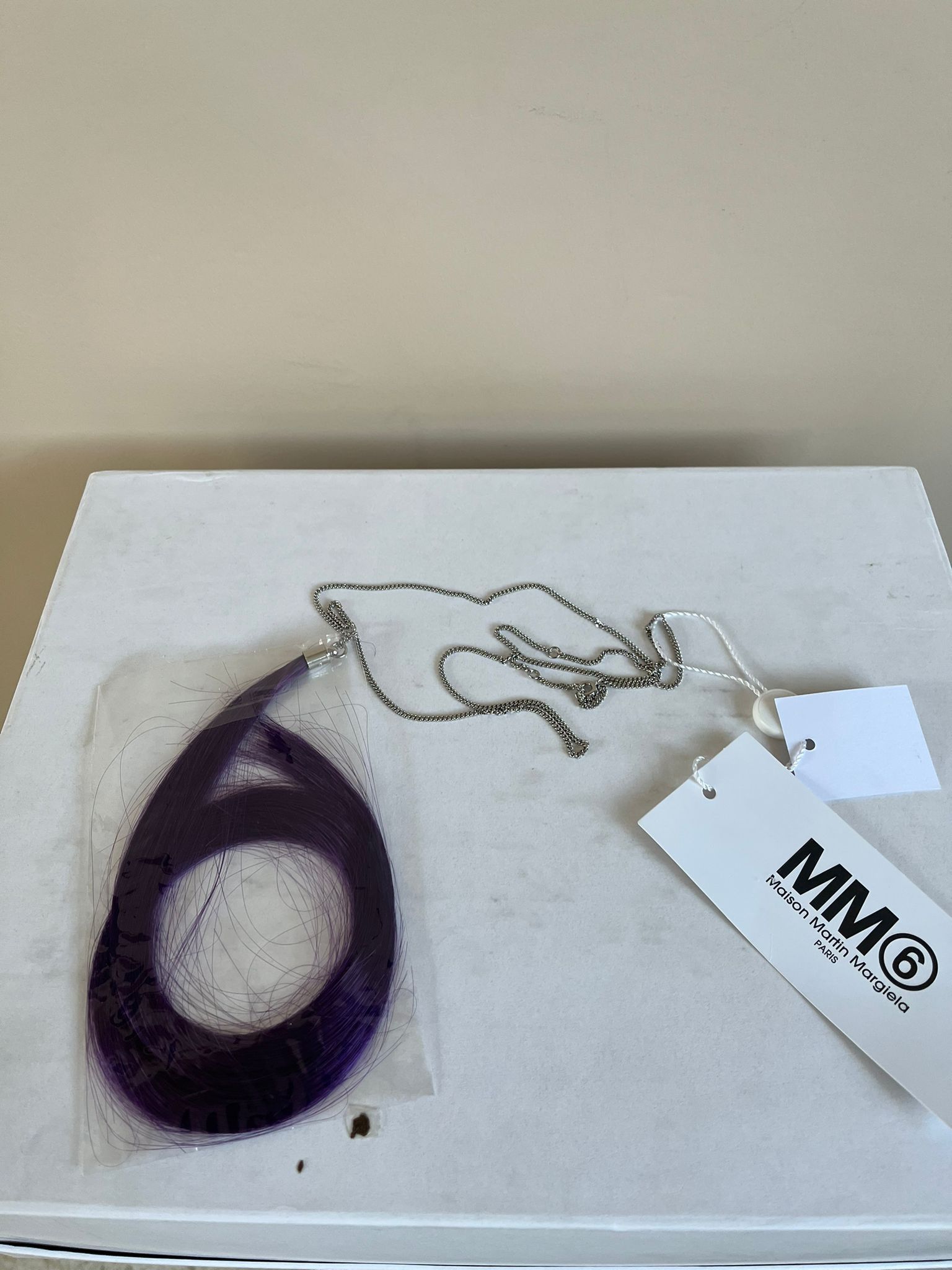 Maison Margiela Purple Hair Necklace in Purple Size ONE SIZE - 3 Thumbnail