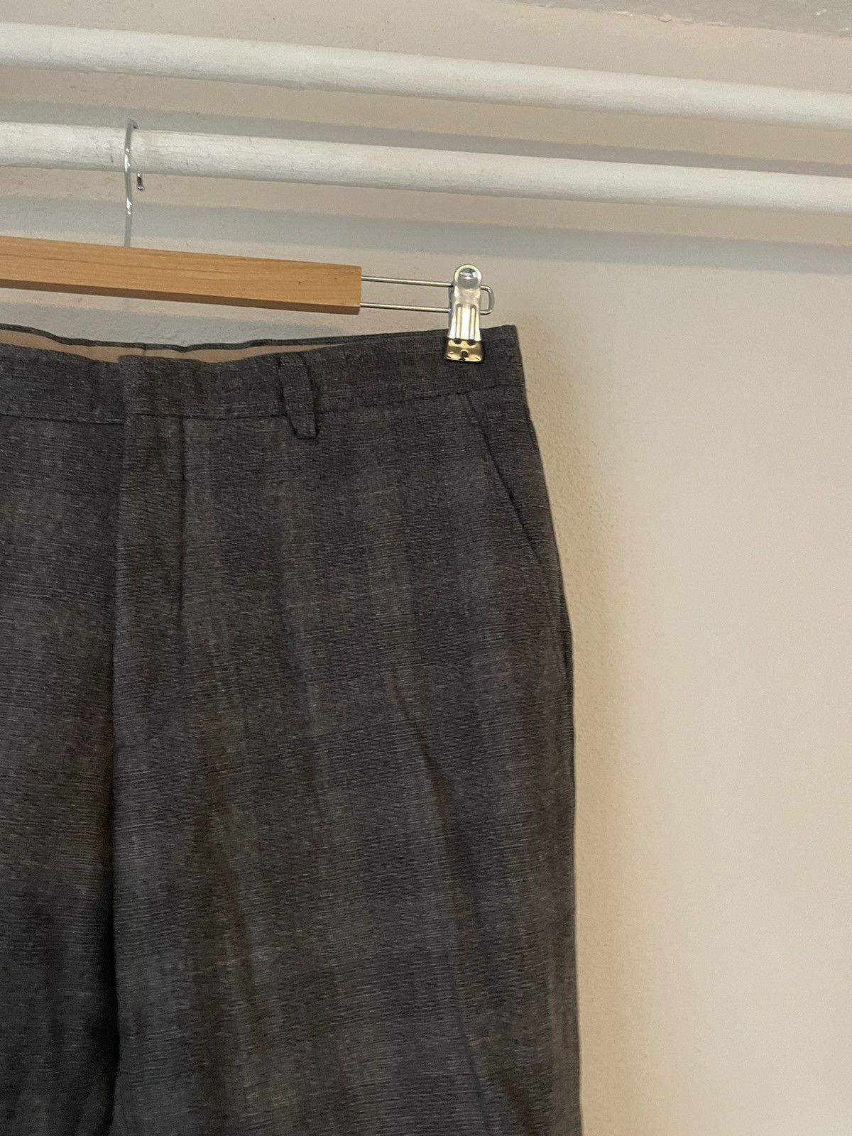 Miu Miu Shadow Check Virgin Wool Trousers Size US 34 / EU 50 - 5 Thumbnail