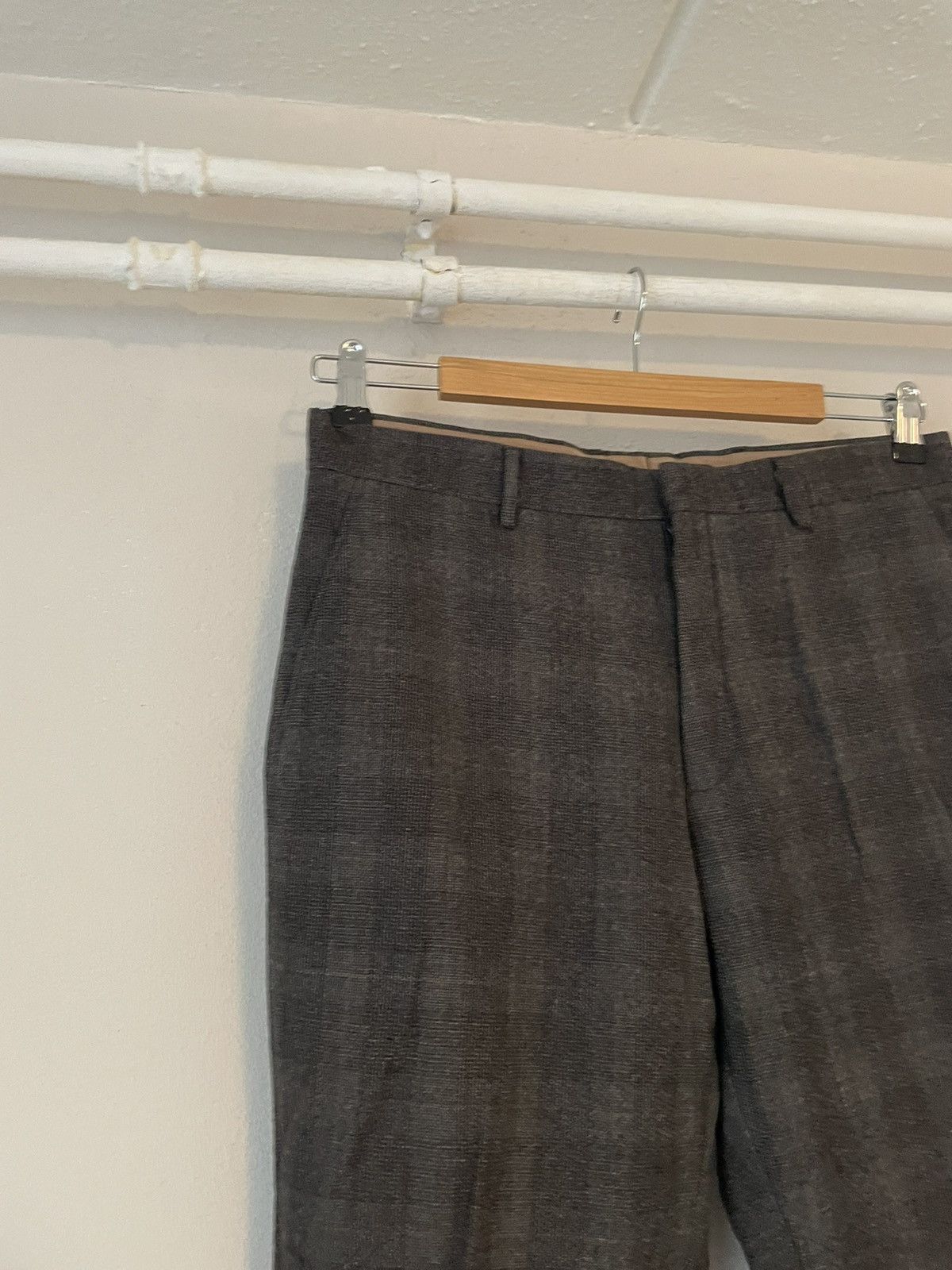 Miu Miu Shadow Check Virgin Wool Trousers Size US 34 / EU 50 - 3 Thumbnail