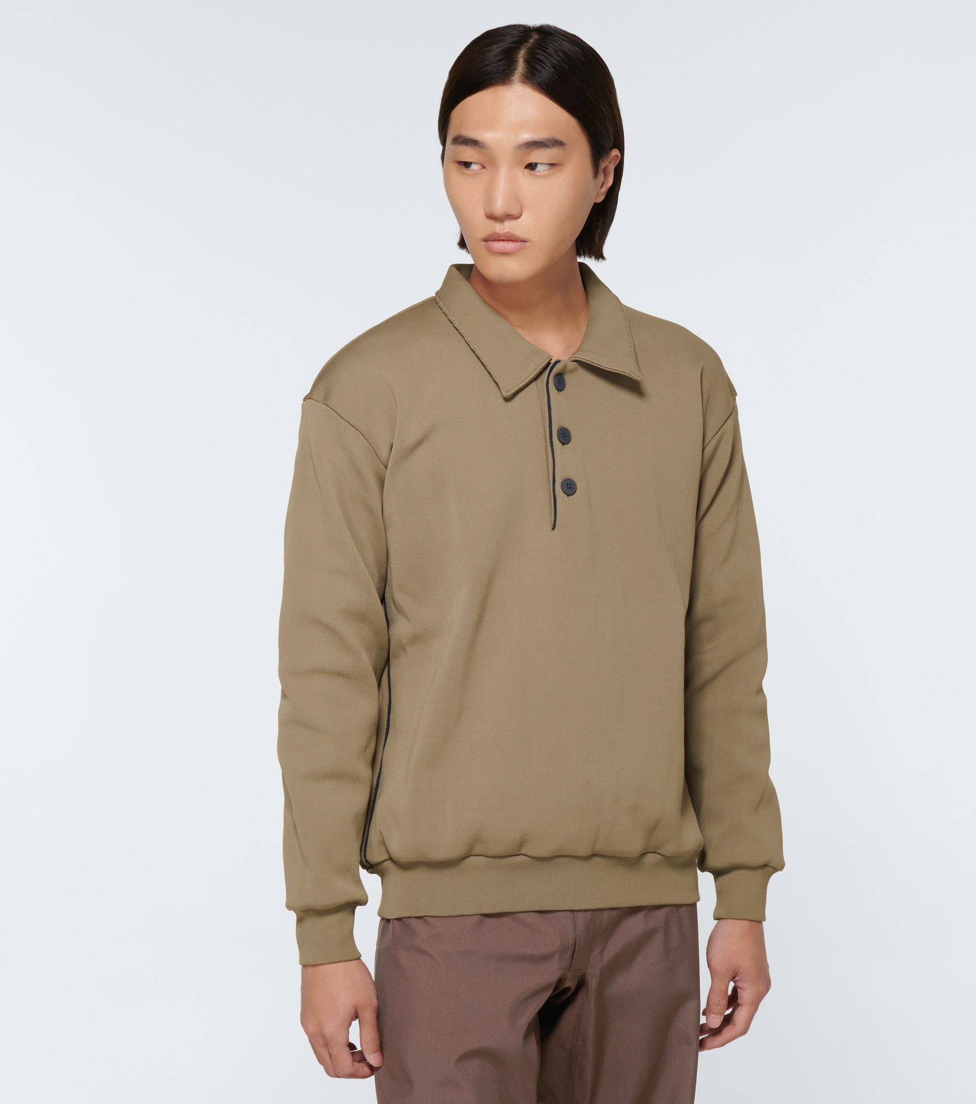 GR10K Sculpt Rib Long Sleeve Polo Size US M / EU 48-50 / 2 - 7 Thumbnail