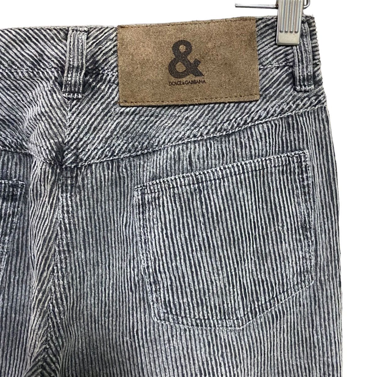 Dolce & Gabbana Dolce&gabbana Grey Velvet Flare Pants Size 27" / US 4 / IT 40 - 2 Thumbnail