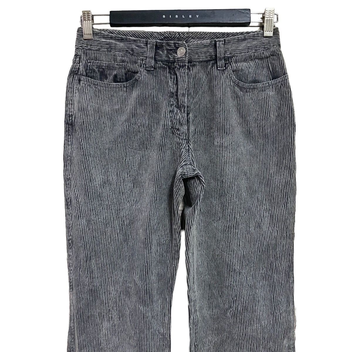 Dolce & Gabbana Dolce&gabbana Grey Velvet Flare Pants Size 27" / US 4 / IT 40 - 4 Thumbnail