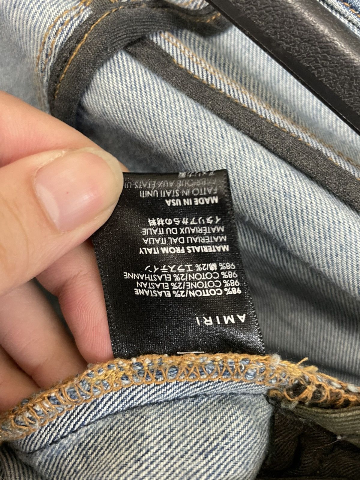 Amiri Amiri Track Denim Jeans Size US 29 - 9 Thumbnail