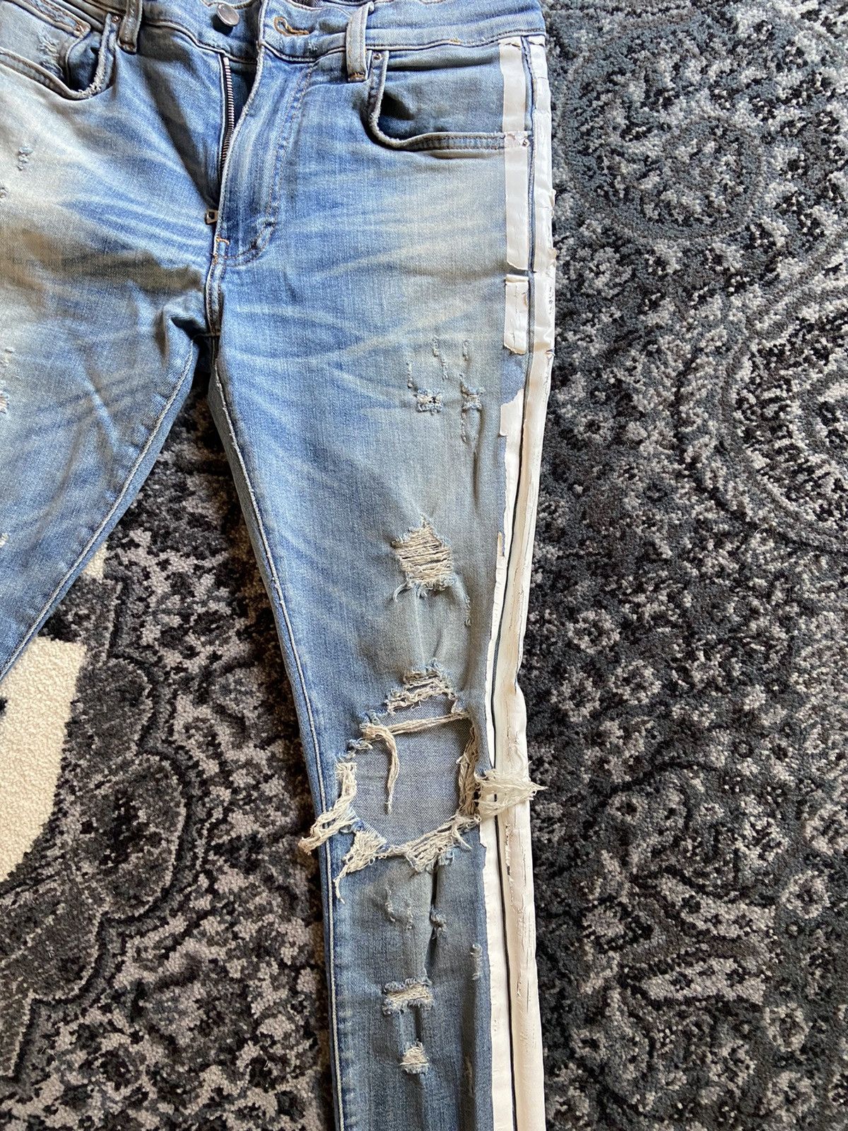 Amiri Amiri Track Denim Jeans Size US 29 - 3 Thumbnail