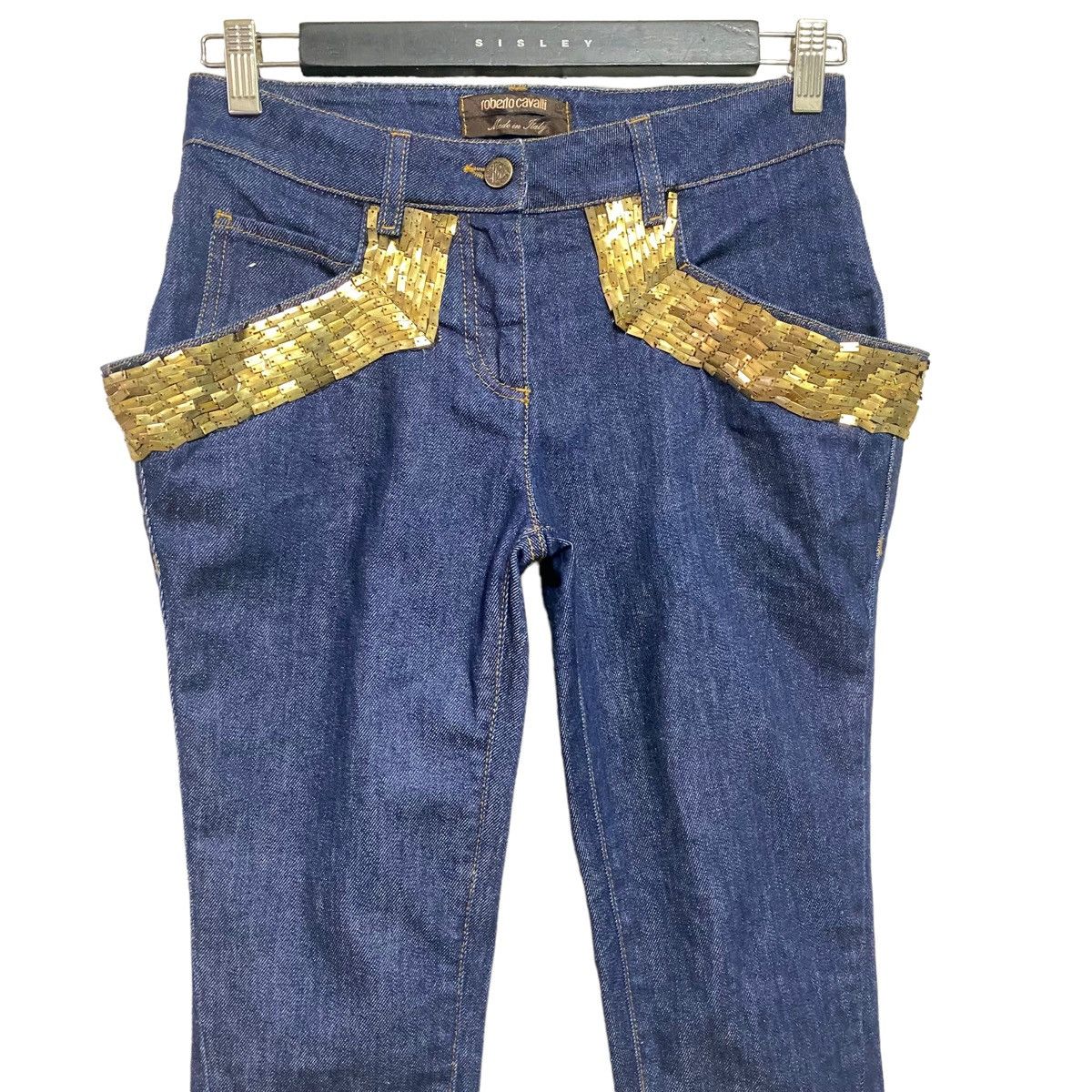 Roberto Cavalli Roberto Cavalli Sequin Skinny Jeans Size 28" / US 6 / IT 42 - 2 Thumbnail