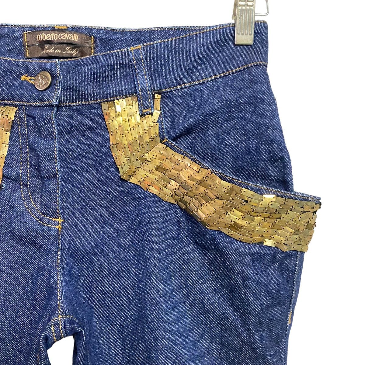 Roberto Cavalli Roberto Cavalli Sequin Skinny Jeans Size 28" / US 6 / IT 42 - 5 Thumbnail