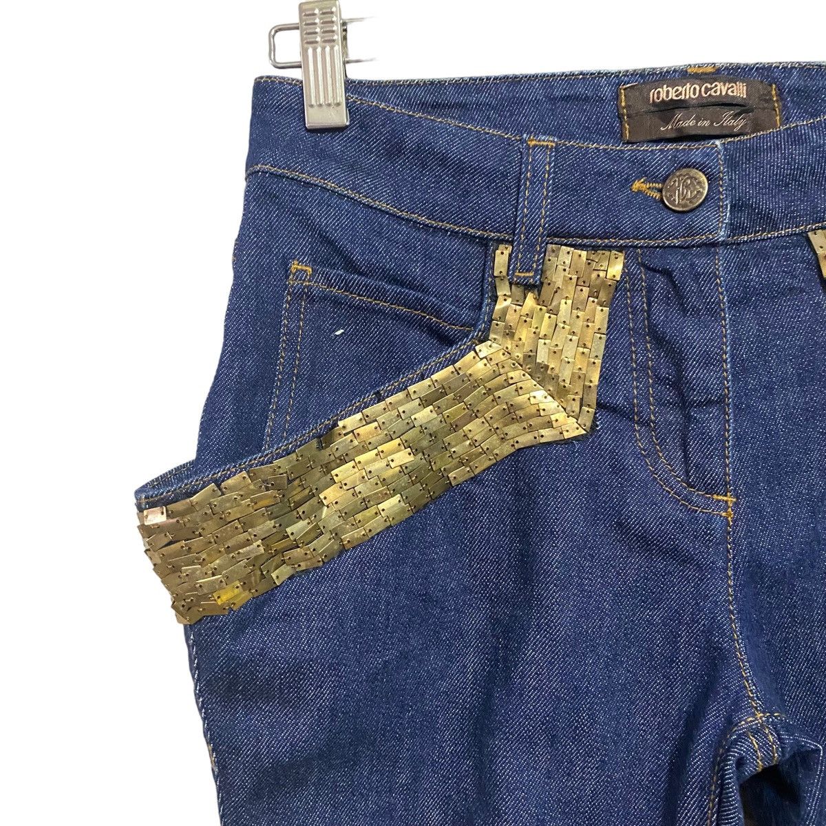 Roberto Cavalli Roberto Cavalli Sequin Skinny Jeans Size 28" / US 6 / IT 42 - 4 Thumbnail