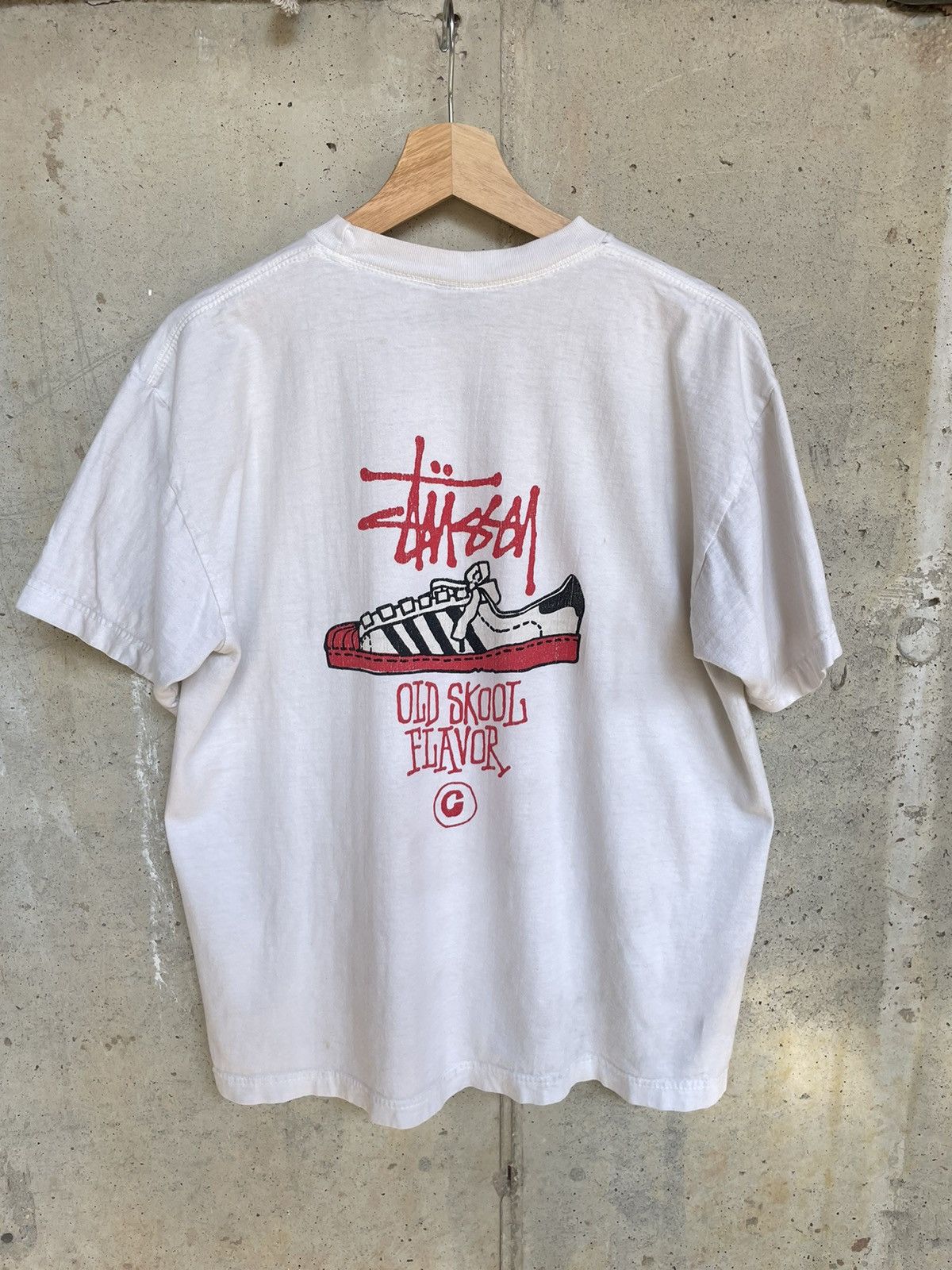 Stussy Old Skool T Shirt | Grailed