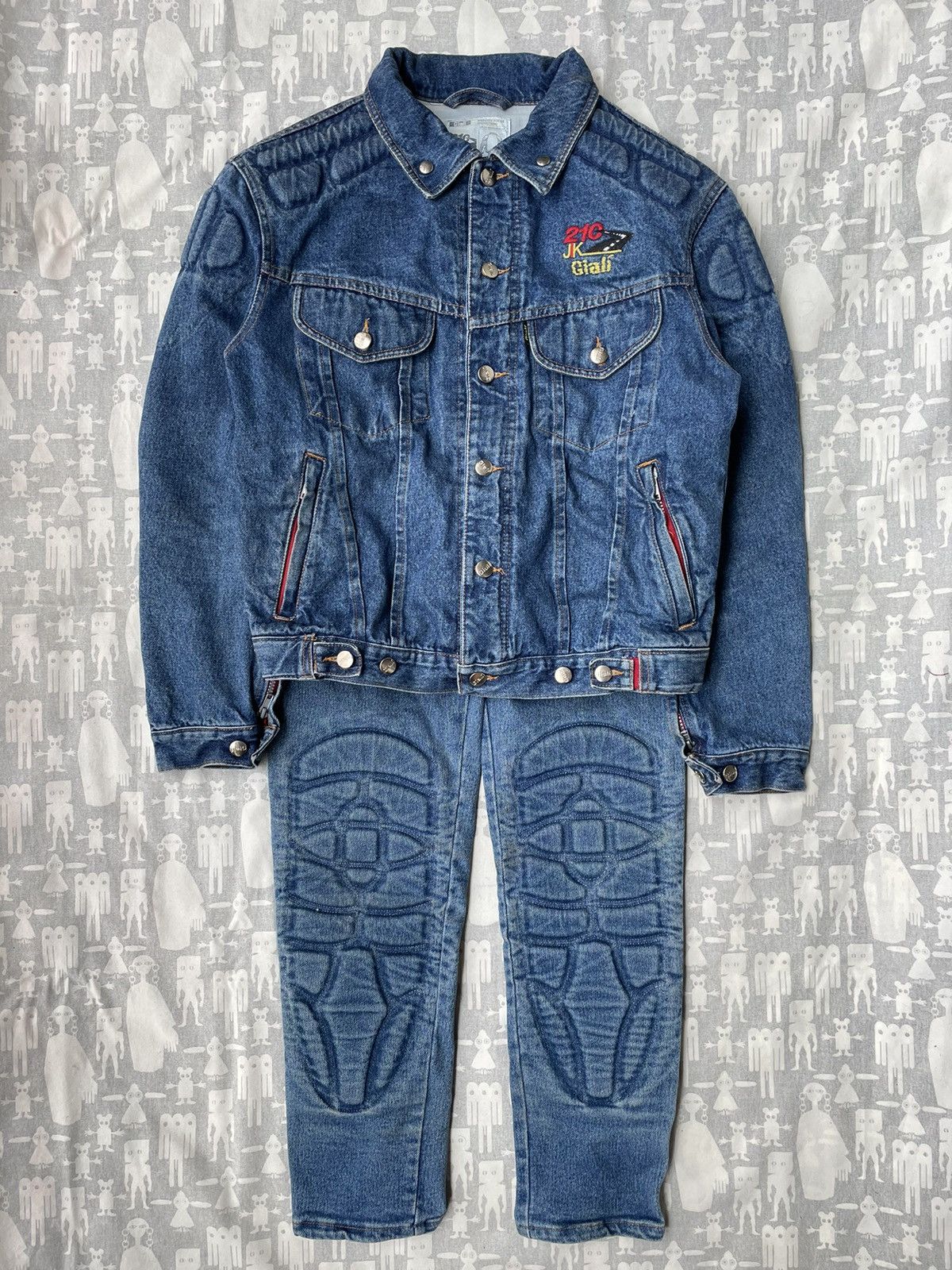 Yeezy Gap Engineered by Balenciaga Padded Denim Jacket Blue