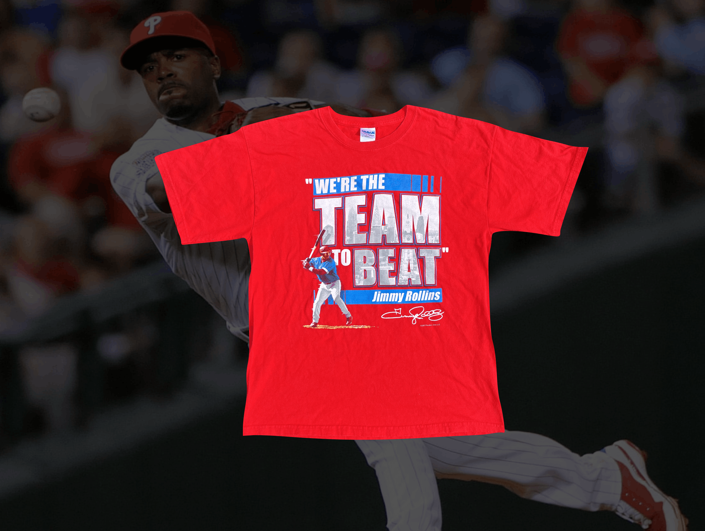 MLB Vintage Philadelphia Phillies Jimmy Rollins Tee Size US L / EU 52-54 / 3 - 1 Thumbnail