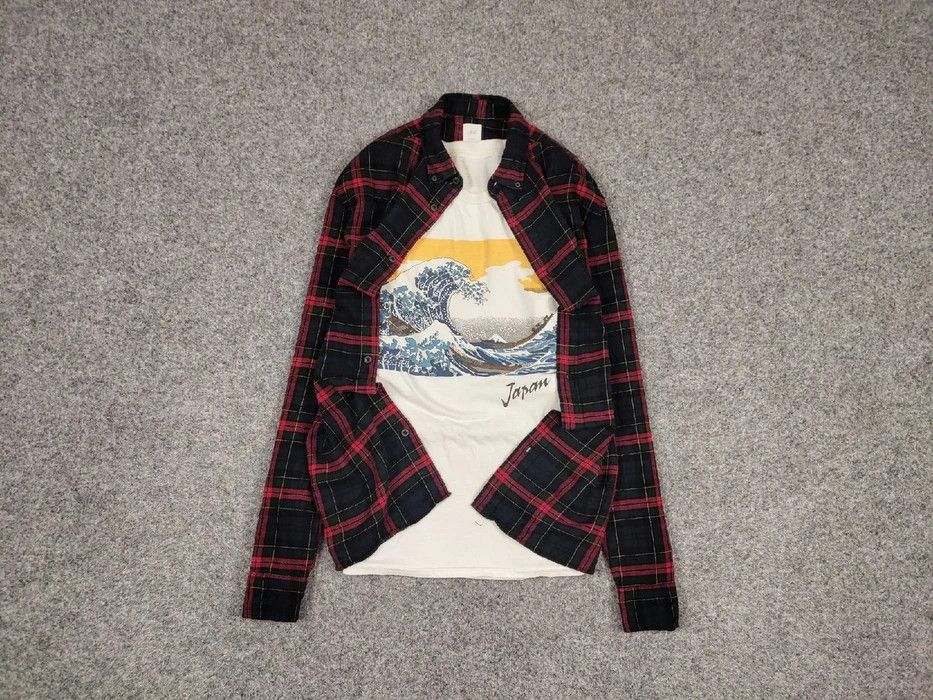 Flannel Vintage Flannel Shirt Travis Scott Style Streetwear Hype Size US M / EU 48-50 / 2 - 1 Thumbnail