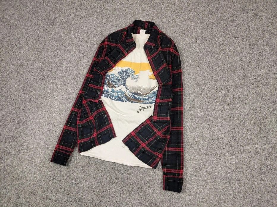 Flannel Vintage Flannel Shirt Travis Scott Style Streetwear Hype Size US M / EU 48-50 / 2 - 2 Thumbnail