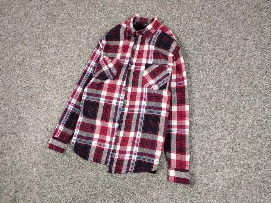 Flannel Vintage Flannel Shirt Checkered Travis Scott Style Hype Size US L / EU 52-54 / 3 - 2 Thumbnail