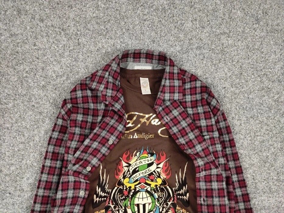 Flannel Vintage Flannel Shirt Checkered Travis Scott Style Hype Size US L / EU 52-54 / 3 - 6 Thumbnail