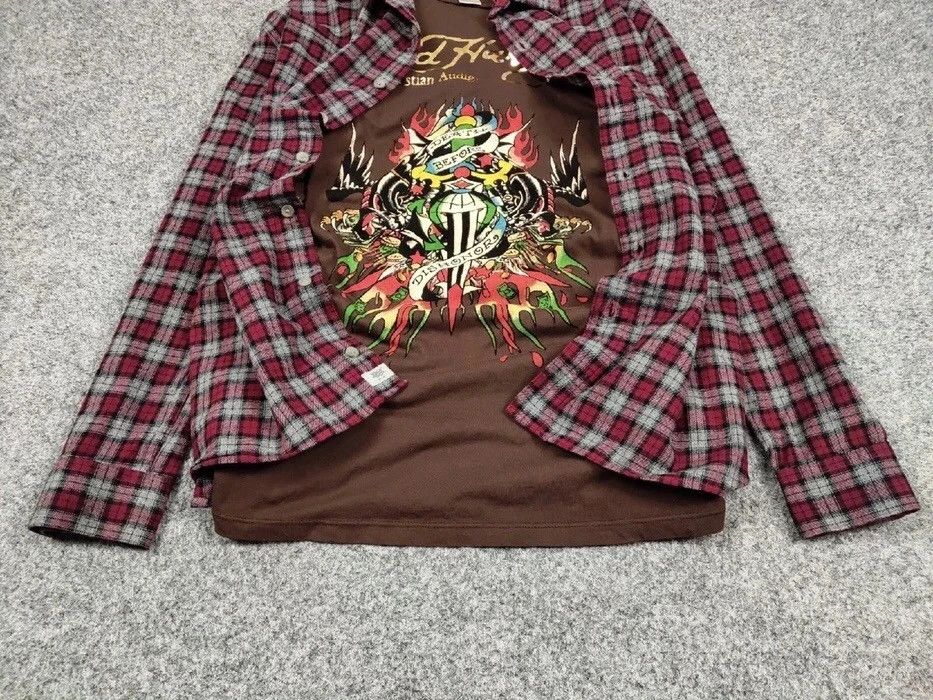Flannel Vintage Flannel Shirt Checkered Travis Scott Style Hype Size US L / EU 52-54 / 3 - 8 Thumbnail