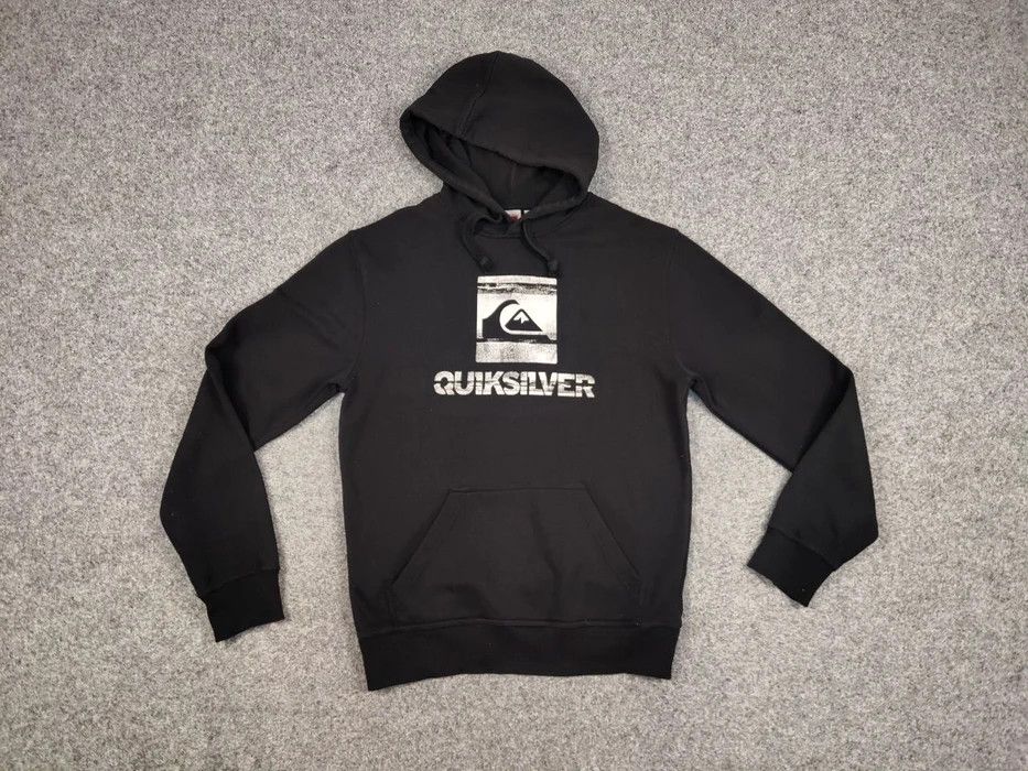Quiksilver Vintage 90's Quiksilver Black Big Logo Hoodie Sweatshirt Size US L / EU 52-54 / 3 - 5 Thumbnail