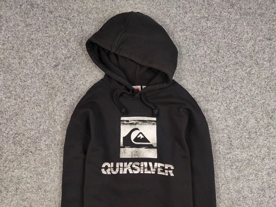 Quiksilver Vintage 90's Quiksilver Black Big Logo Hoodie Sweatshirt Size US L / EU 52-54 / 3 - 3 Thumbnail