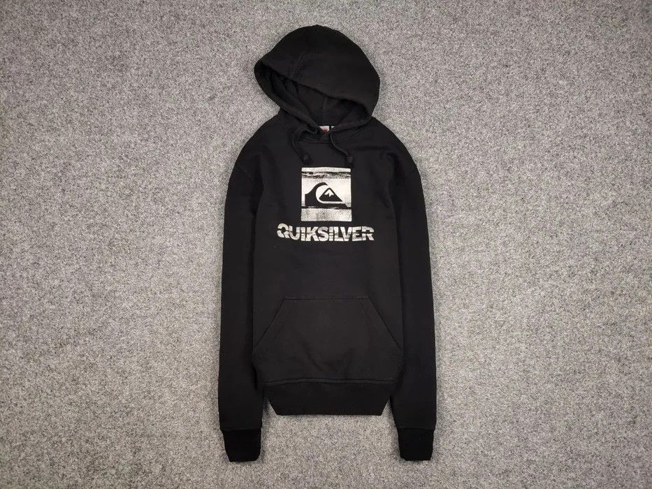 Quiksilver Vintage 90's Quiksilver Black Big Logo Hoodie Sweatshirt Size US L / EU 52-54 / 3 - 1 Thumbnail