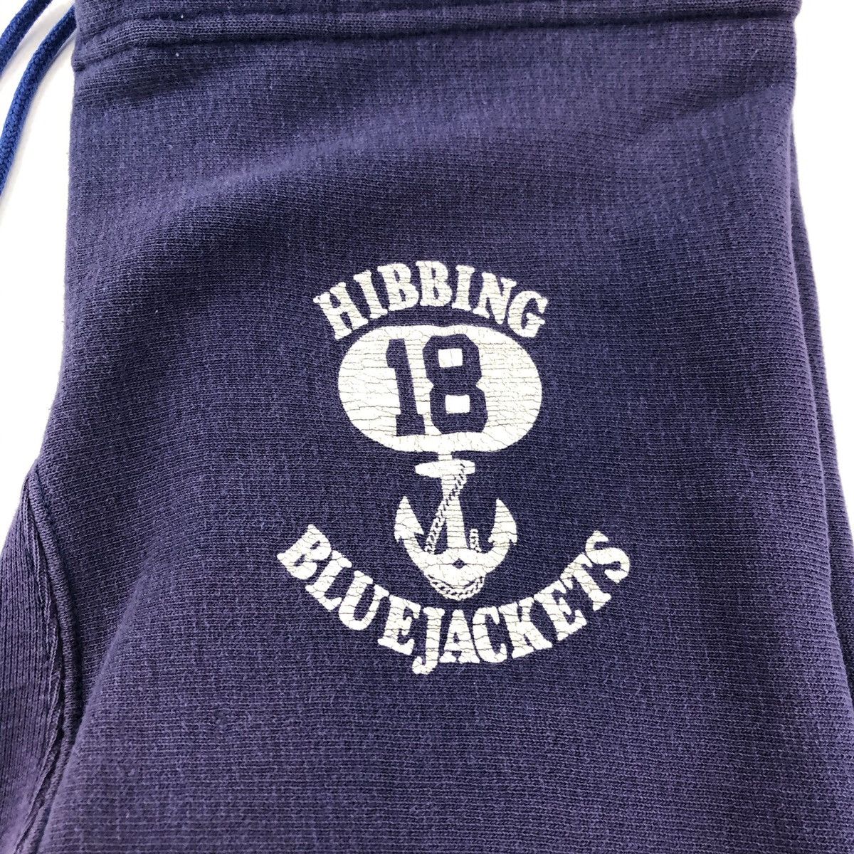 Vintage 1980s Champion Hibbing Blue Jackets Track Pants M, image size:1200x1200