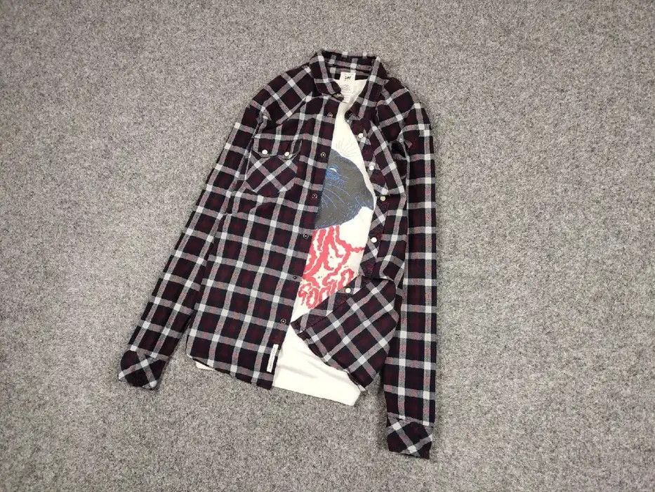 Flannel Vintage Flannel Lee Shirt Checkered Travis Scott Style Size US L / EU 52-54 / 3 - 3 Thumbnail