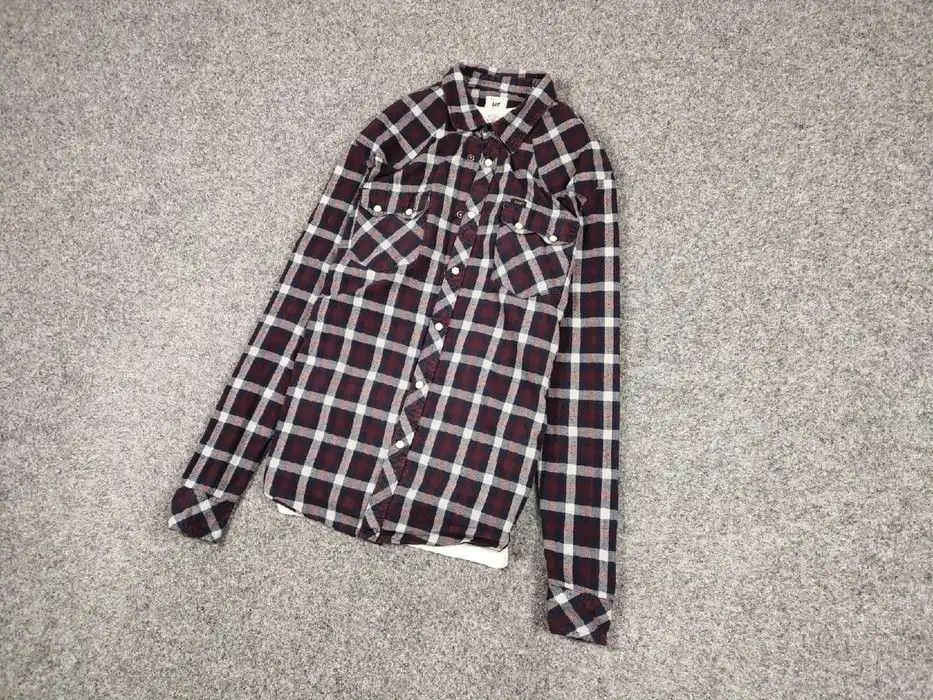 Flannel Vintage Flannel Lee Shirt Checkered Travis Scott Style Size US L / EU 52-54 / 3 - 4 Thumbnail