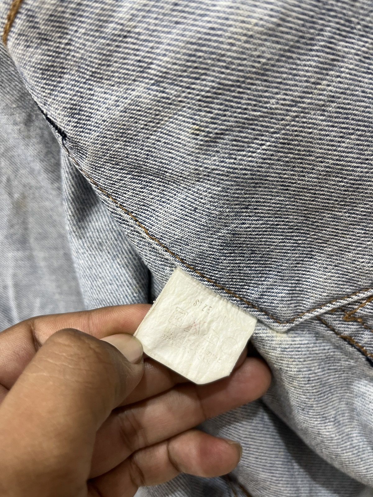 Levi's (Bbb). VINTAGE LEVIS ORANGE TAB DENIM JACKET Size US L / EU 52-54 / 3 - 9 Thumbnail