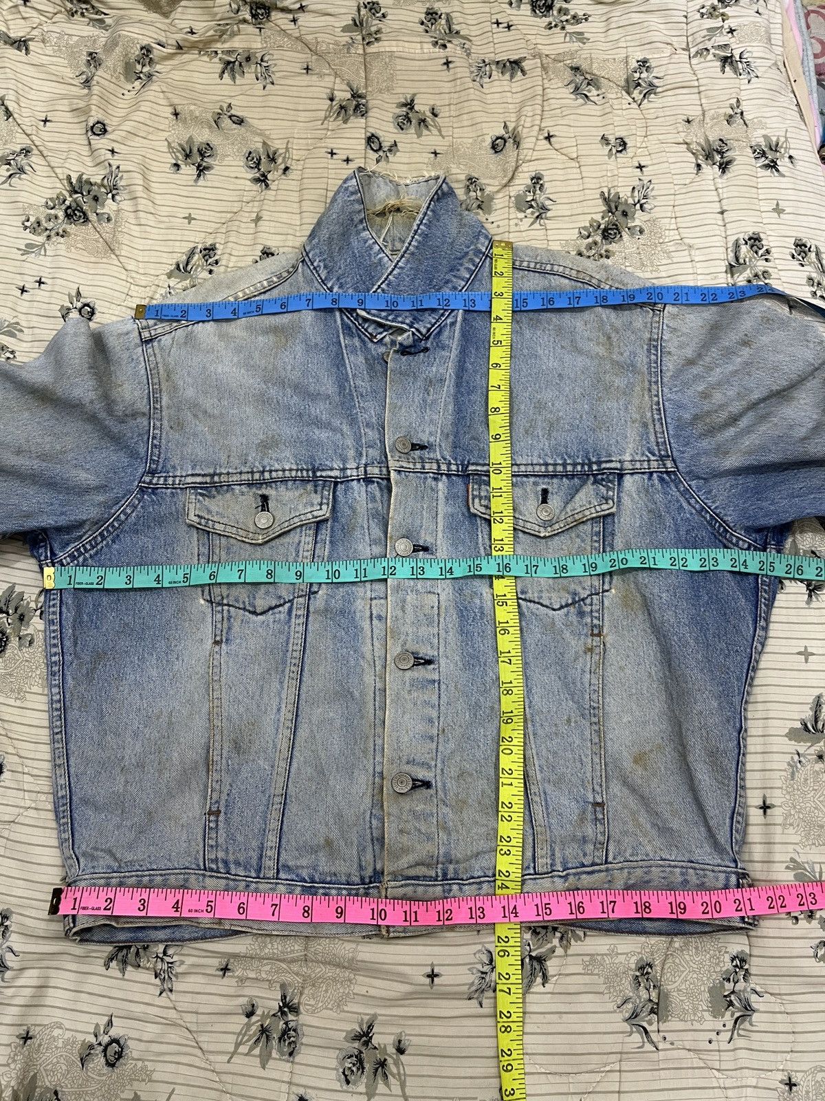 Levi's (Bbb). VINTAGE LEVIS ORANGE TAB DENIM JACKET Size US L / EU 52-54 / 3 - 22 Thumbnail