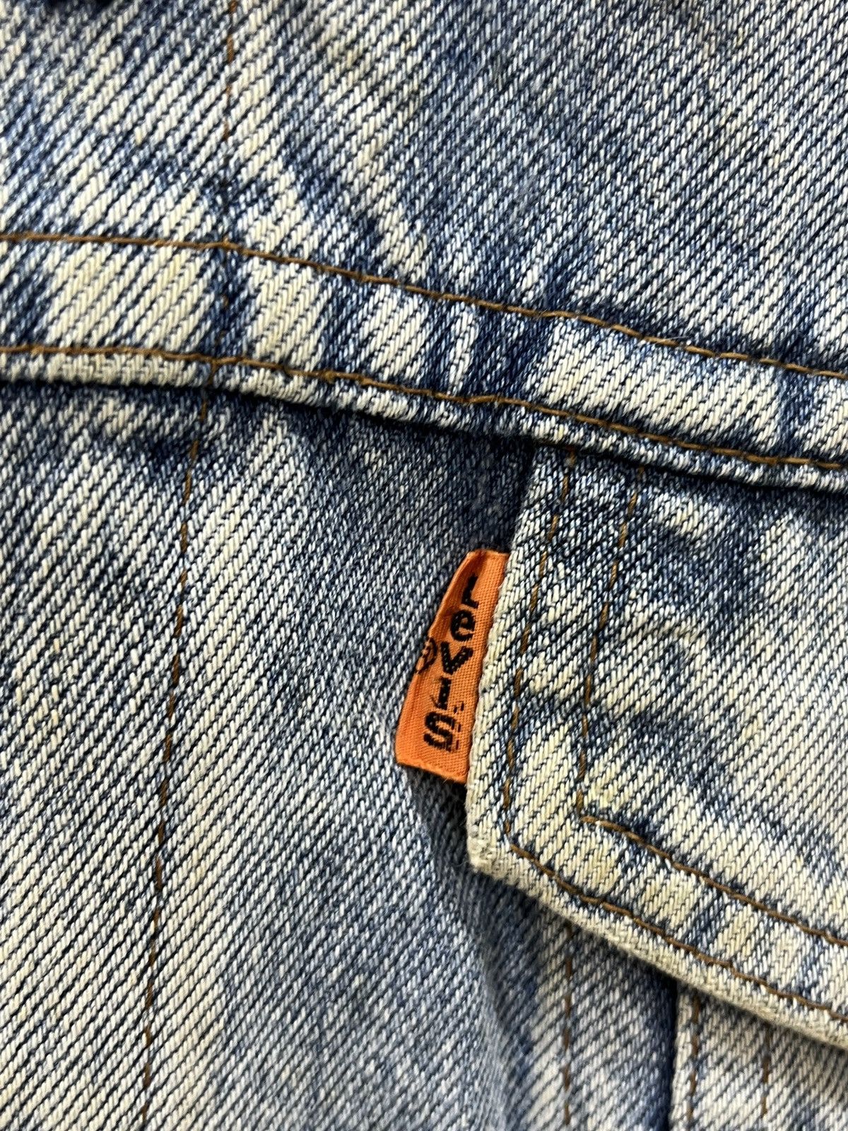Levi's (Bbb). VINTAGE LEVIS ORANGE TAB DENIM JACKET Size US L / EU 52-54 / 3 - 12 Thumbnail