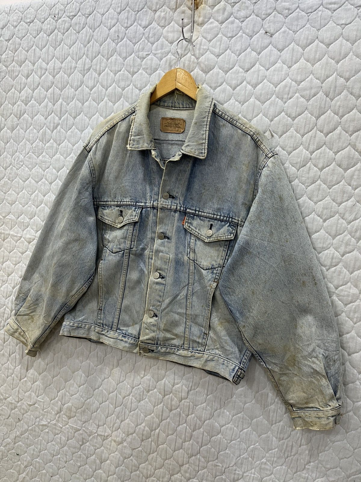Levi's (Bbb). VINTAGE LEVIS ORANGE TAB DENIM JACKET Size US L / EU 52-54 / 3 - 2 Thumbnail