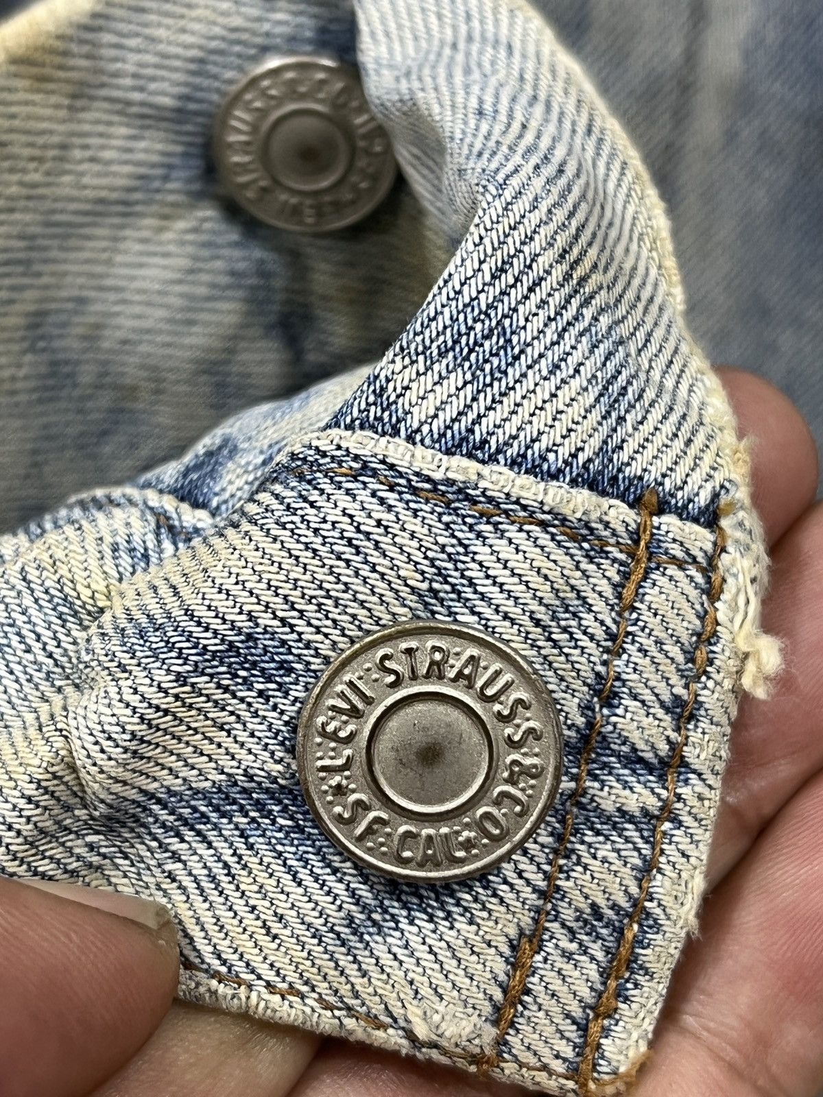 Levi's (Bbb). VINTAGE LEVIS ORANGE TAB DENIM JACKET Size US L / EU 52-54 / 3 - 11 Thumbnail