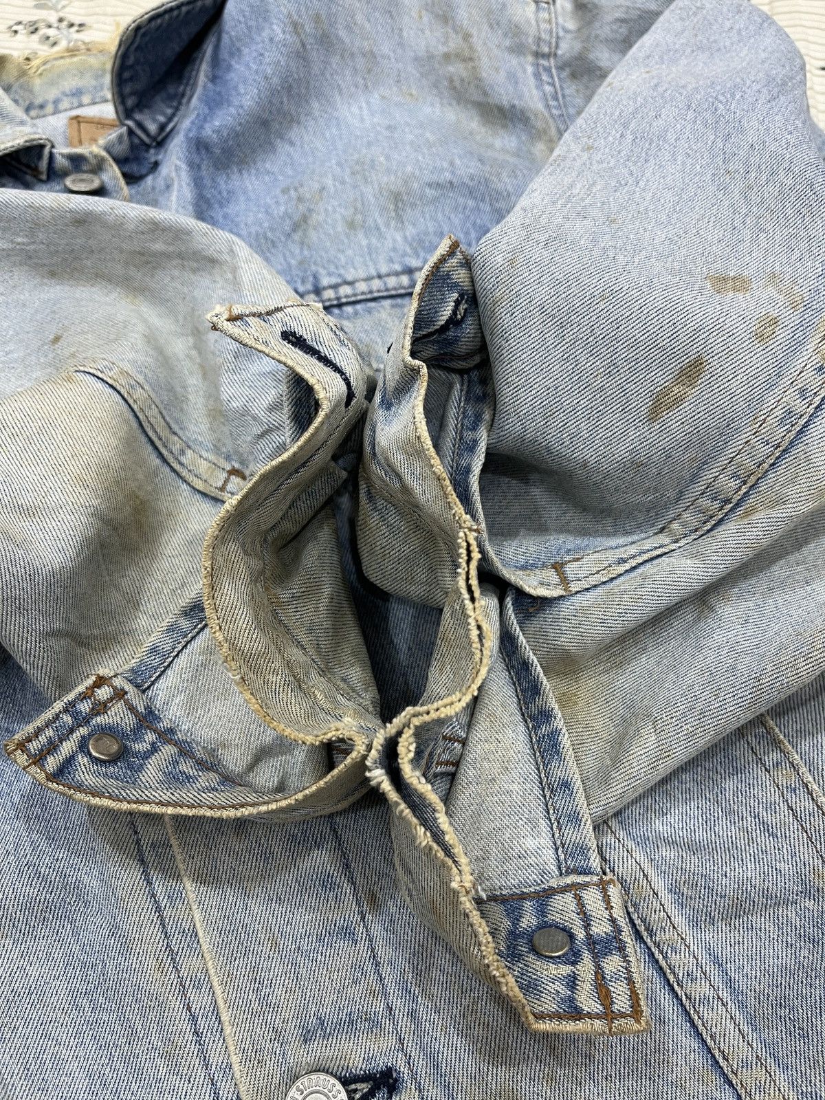 Levi's (Bbb). VINTAGE LEVIS ORANGE TAB DENIM JACKET Size US L / EU 52-54 / 3 - 16 Thumbnail