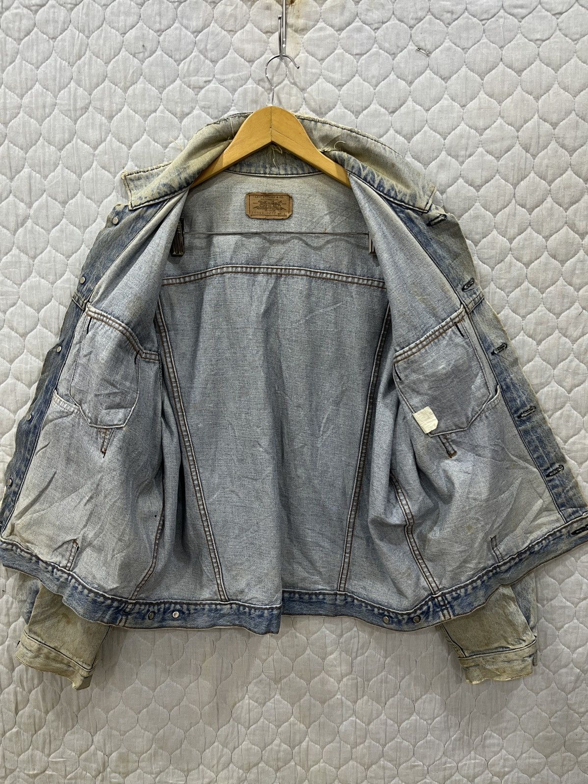 Levi's (Bbb). VINTAGE LEVIS ORANGE TAB DENIM JACKET Size US L / EU 52-54 / 3 - 7 Thumbnail