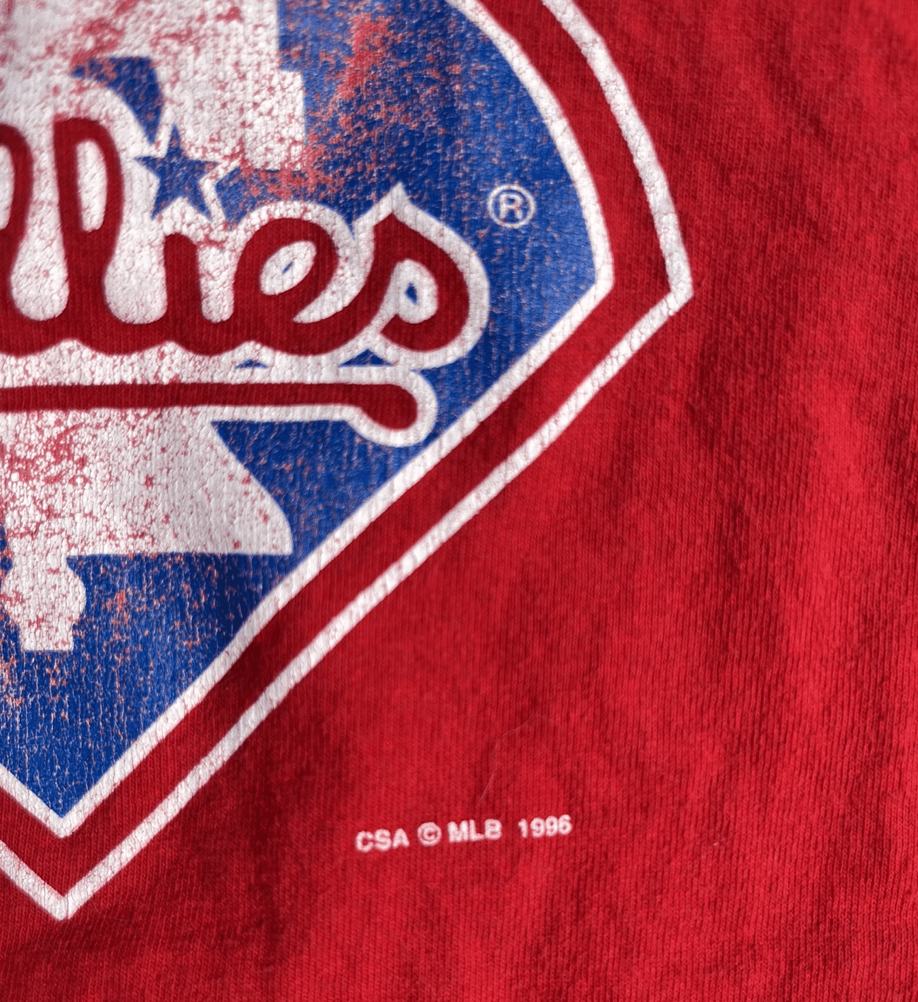 MLB Philadelphia Phillies 90s Oversized Vintage Logo Tee Size US XL / EU 56 / 4 - 2 Thumbnail