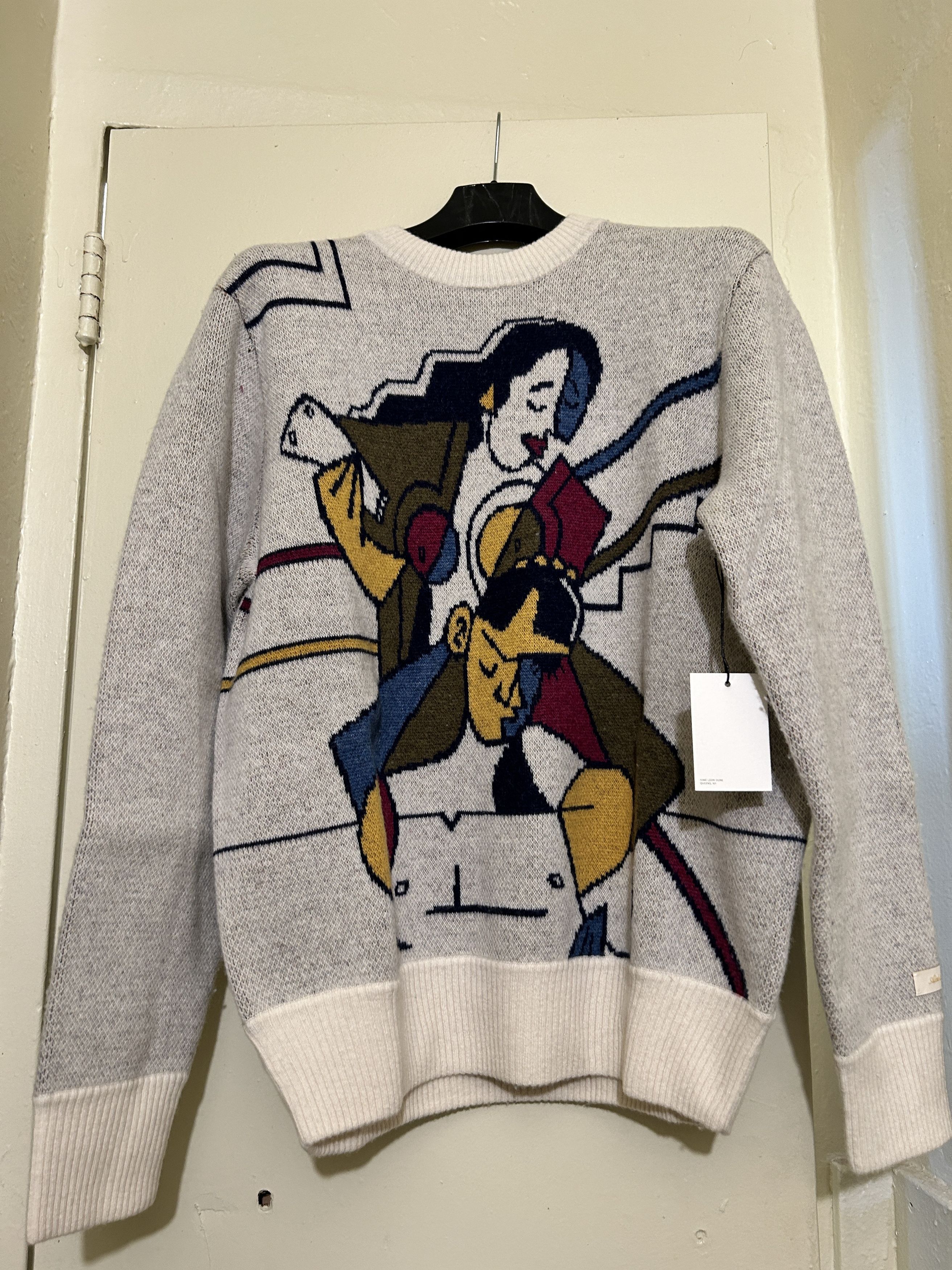 Aime Leon Dore Molina Tape up Sweater Picasso crewneck Wool F/W 20 Size US M / EU 48-50 / 2 - 1 Thumbnail