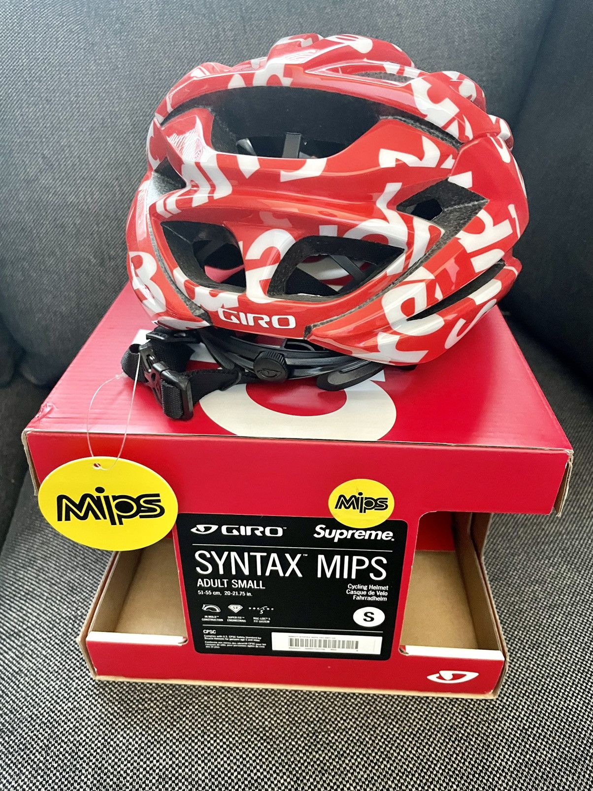 Supreme Gire Syntax MIPS orders Bike Helmet Red - Large