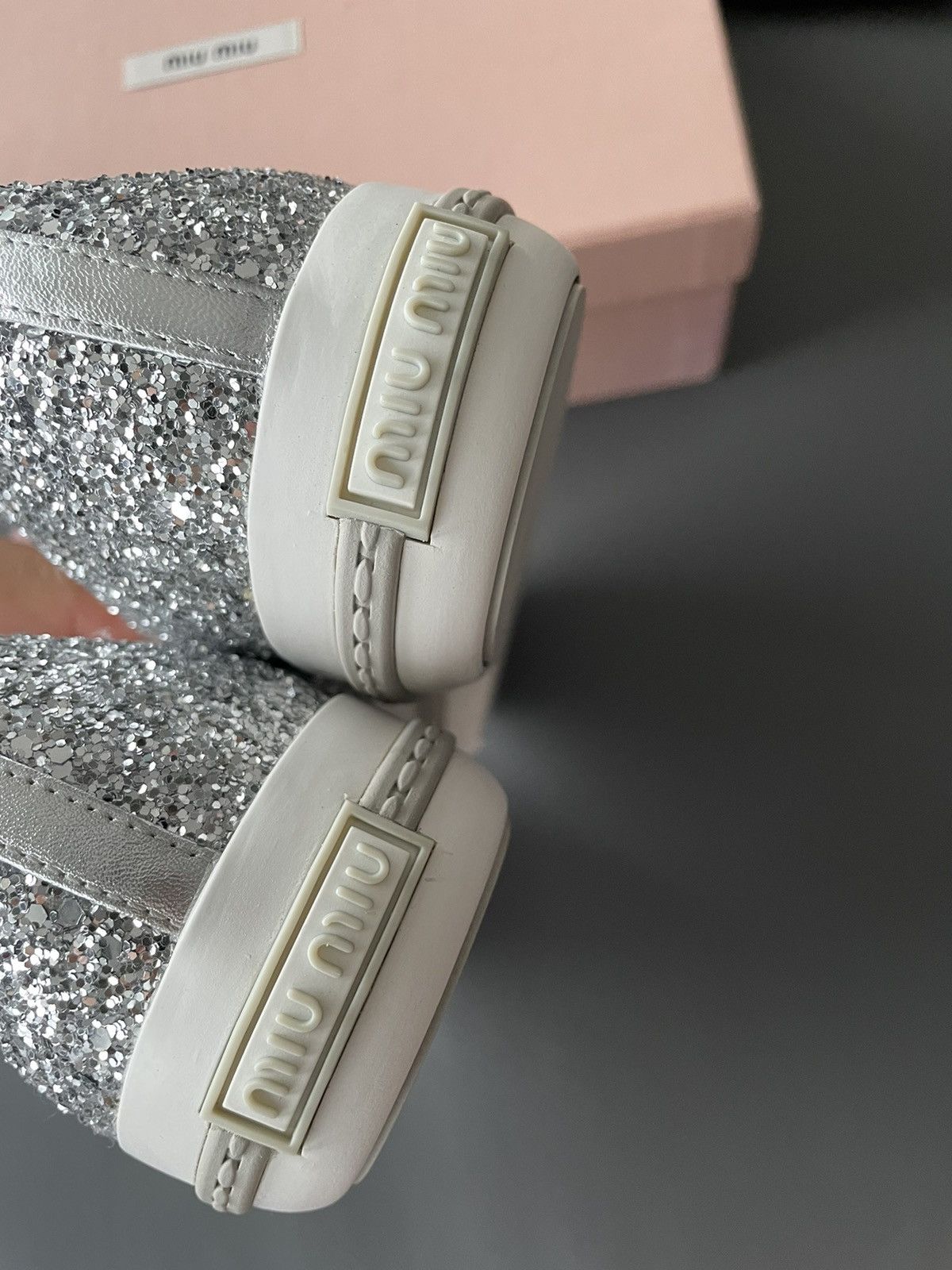 Miu Miu Brand New Runway Rare Iconic Glitter Bullet Leather Loafer Size US 10 / IT 40 - 15 Thumbnail