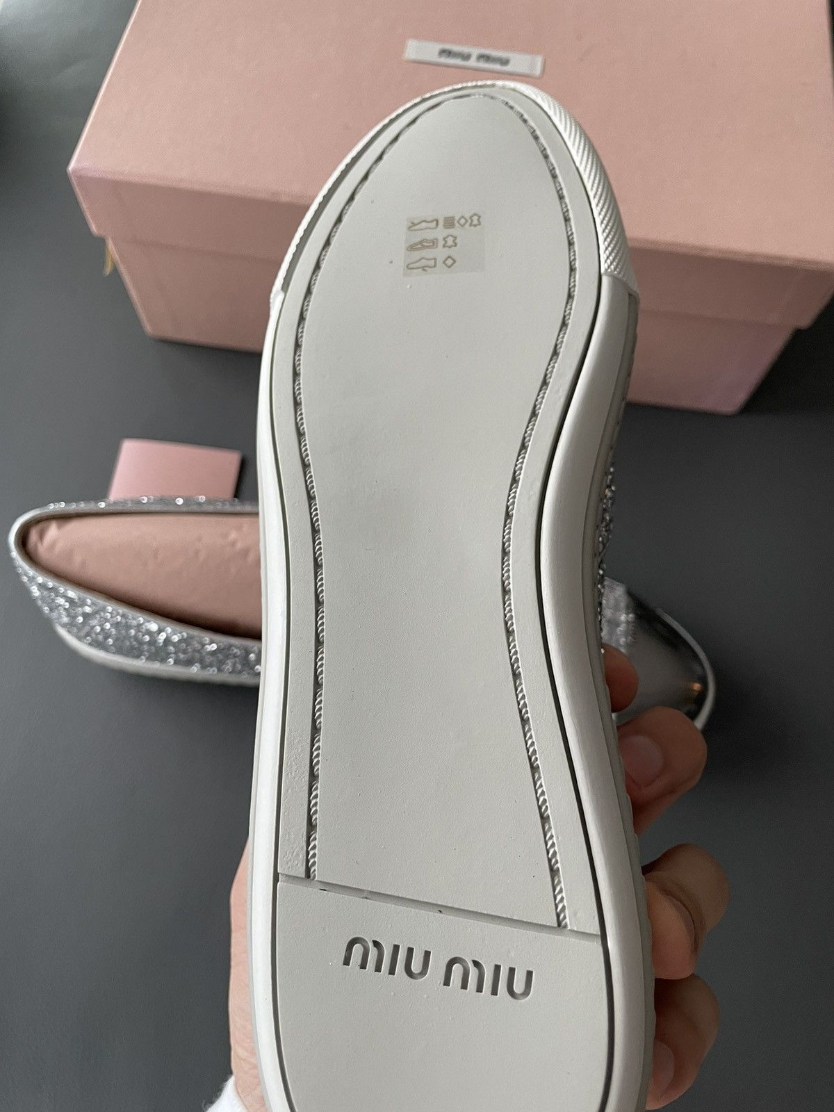 Miu Miu Brand New Runway Rare Iconic Glitter Bullet Leather Loafer Size US 10 / IT 40 - 10 Thumbnail