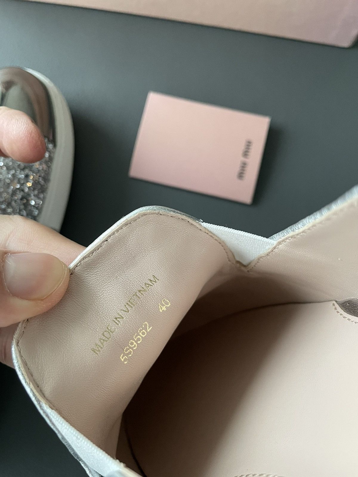 Miu Miu Brand New Runway Rare Iconic Glitter Bullet Leather Loafer Size US 10 / IT 40 - 22 Thumbnail