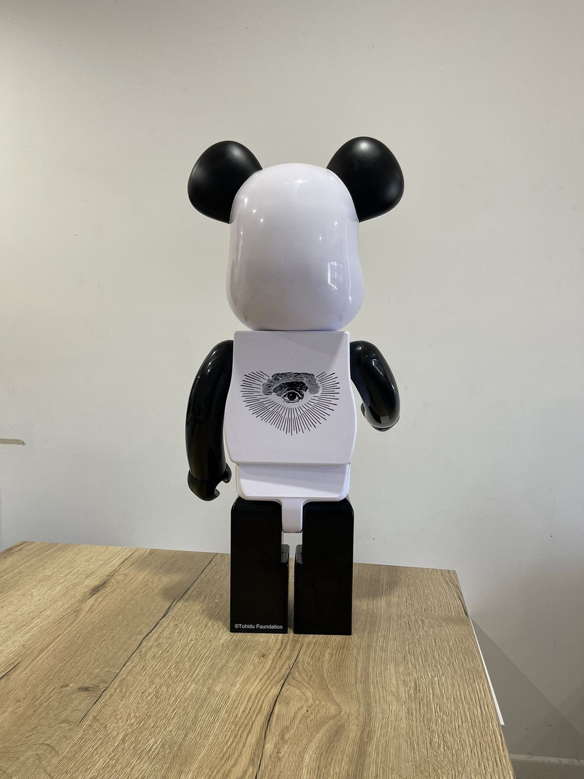 Medicom Bearbrick 1000% FRAGMENT x FREEMASONRY x BEARBRICK White | Grailed