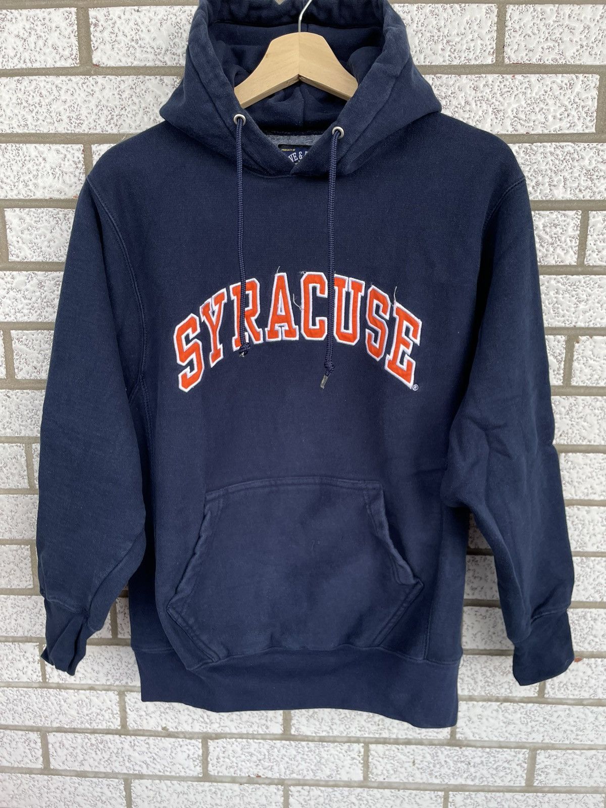 Vintage Vintage Navy NCAA Syracuse University Hoodie Steve and Barry ...