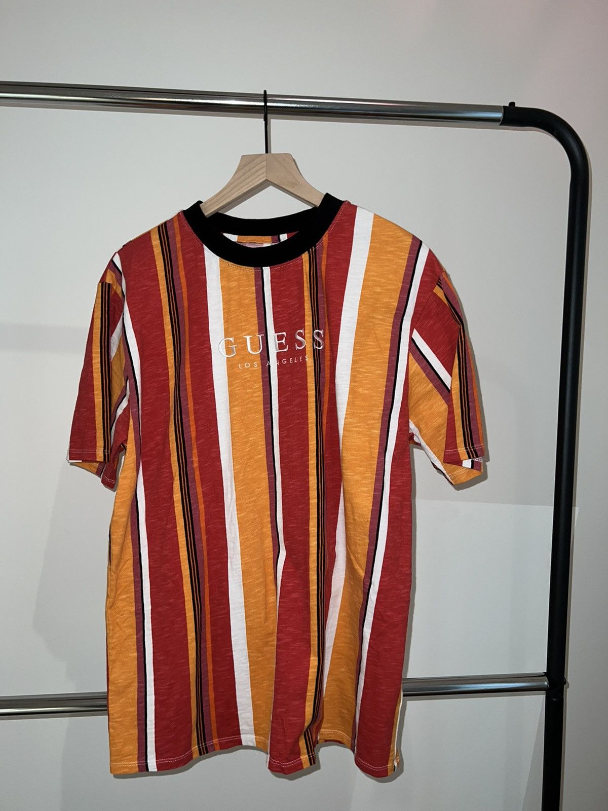 Guess Guess Vertical Striped Shirt Size US M / EU 48-50 / 2 - 1 Thumbnail