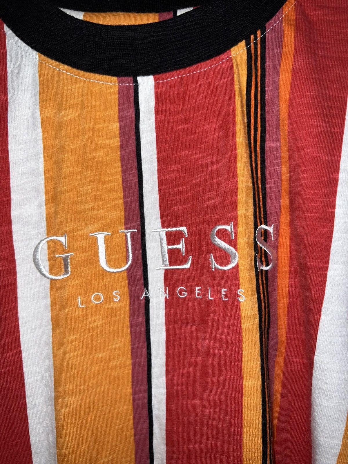 Guess Guess Vertical Striped Shirt Size US M / EU 48-50 / 2 - 2 Thumbnail