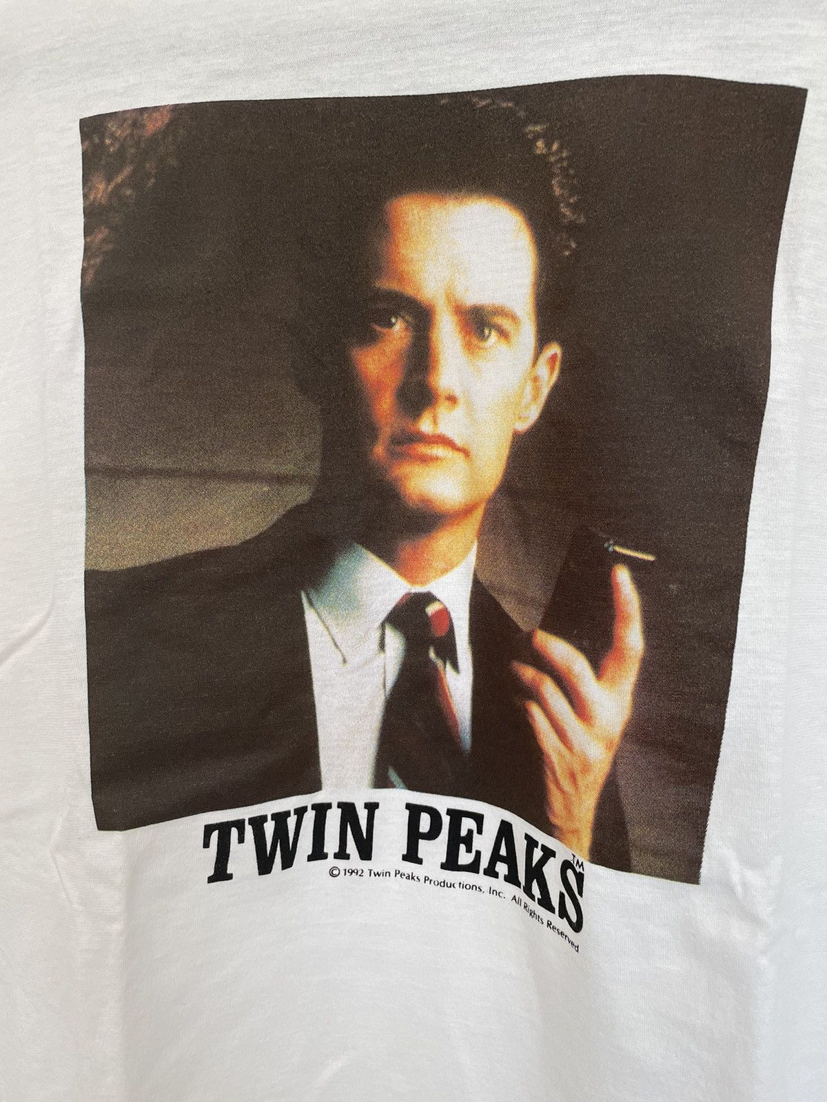 Vintage Vintage 1992 Twin Peaks Agent Cooper Shirt Size US L / EU 52-54 / 3 - 3 Thumbnail