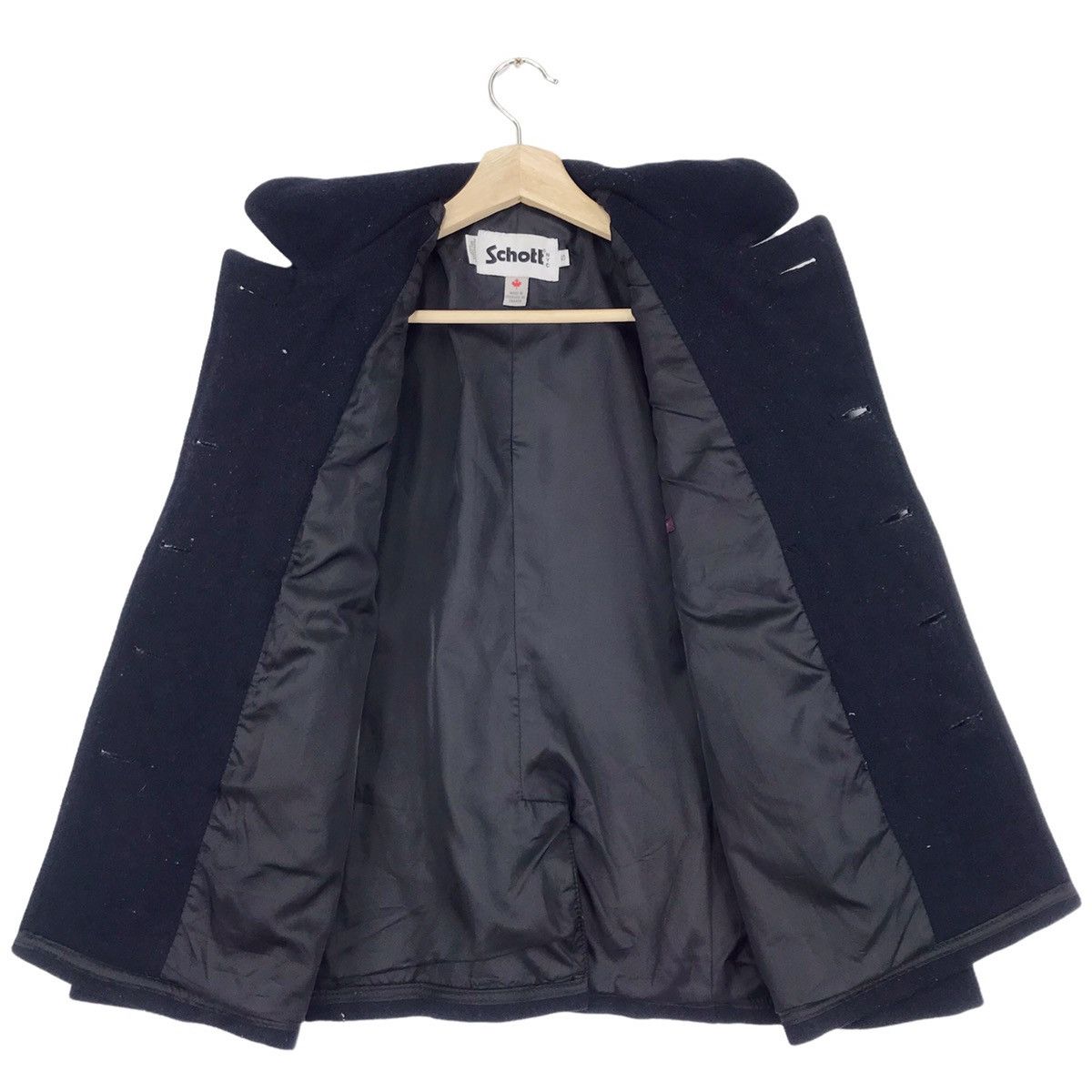 Schott × Vintage Vintage Schott NYC Wool Peacoat Size US S / EU 44-46 / 1 - 5 Thumbnail