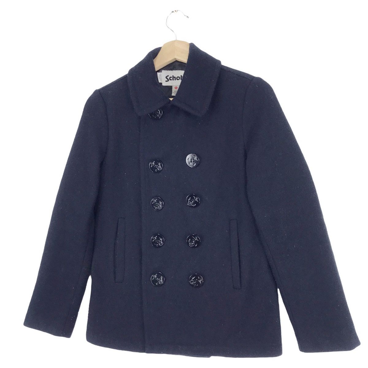 Schott × Vintage Vintage Schott NYC Wool Peacoat Size US S / EU 44-46 / 1 - 2 Thumbnail